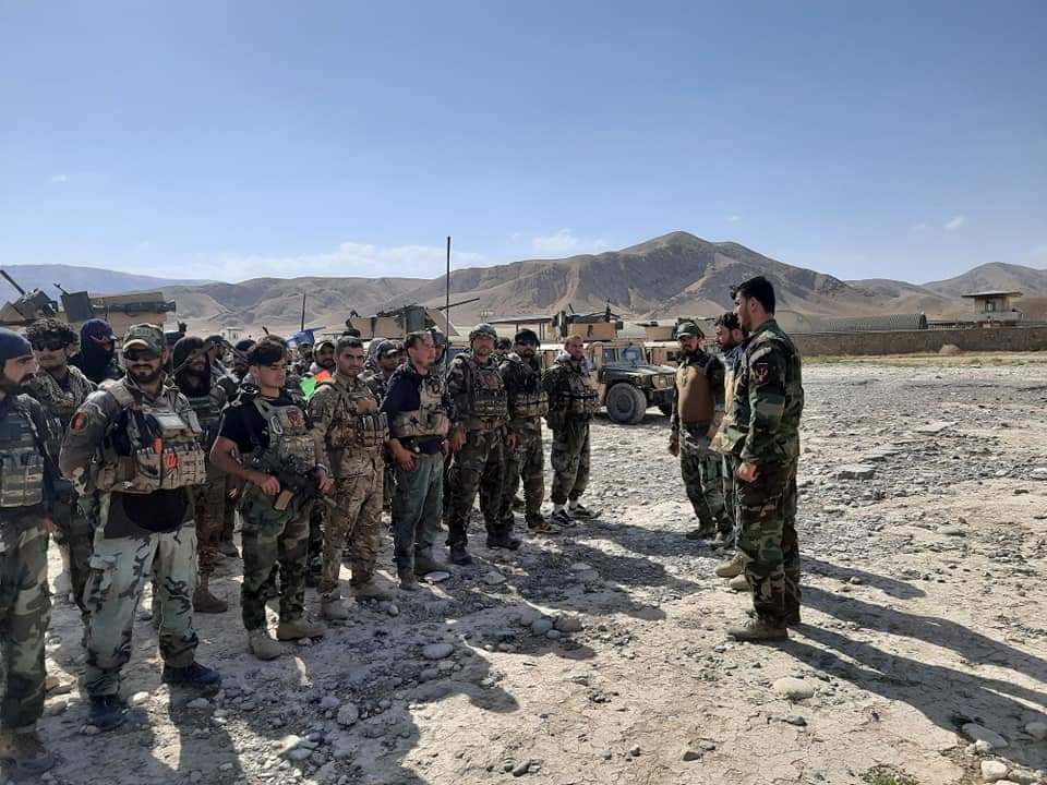 Afghan Commandos arrive to reinforce the security forces in Faizabad the capital of Badakhshan province, after Taliban captured neighborhood districts of Badakhshan in recently. July 4, 2021. picture taken July 4, 2021. Afghanistan