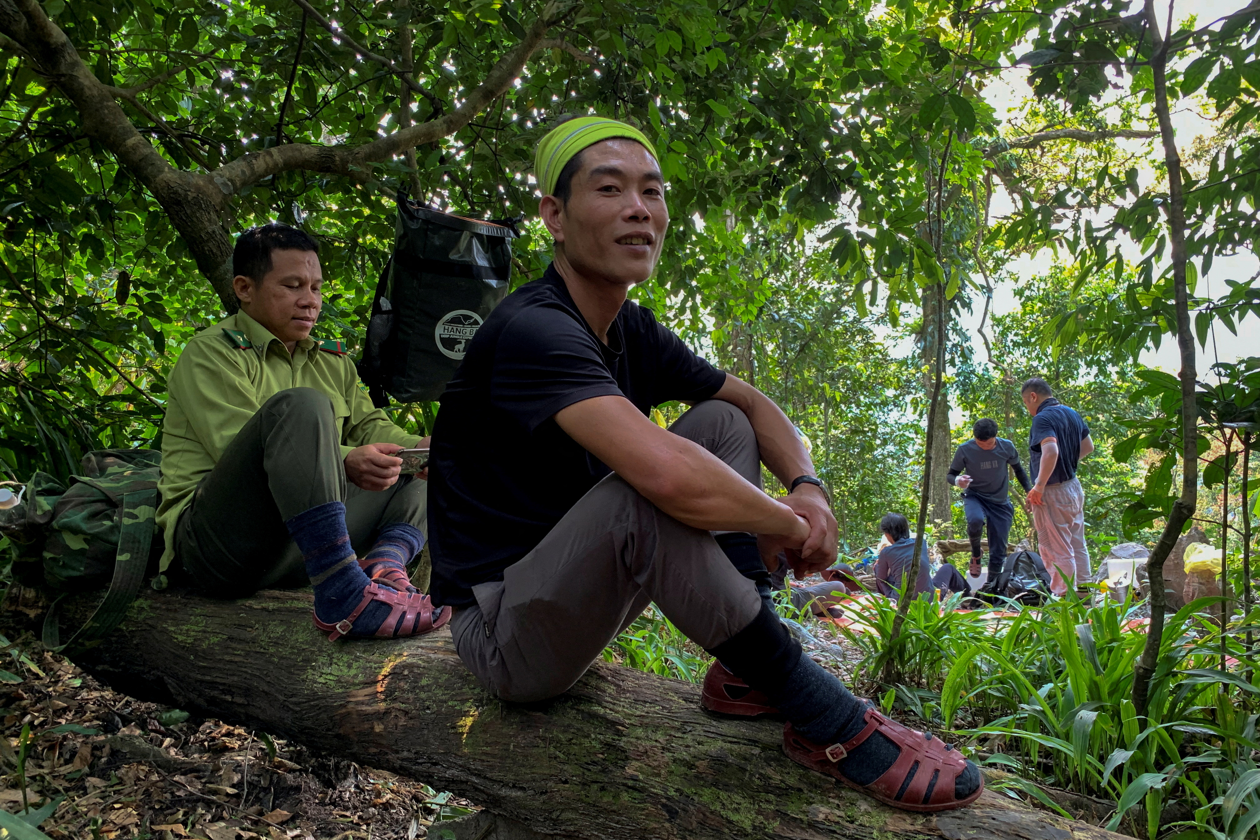 Nguyen Ngoc Anh, 36, who was an illegal logger turned forest protector poses at Phong Nha National Park, Quang Binh province