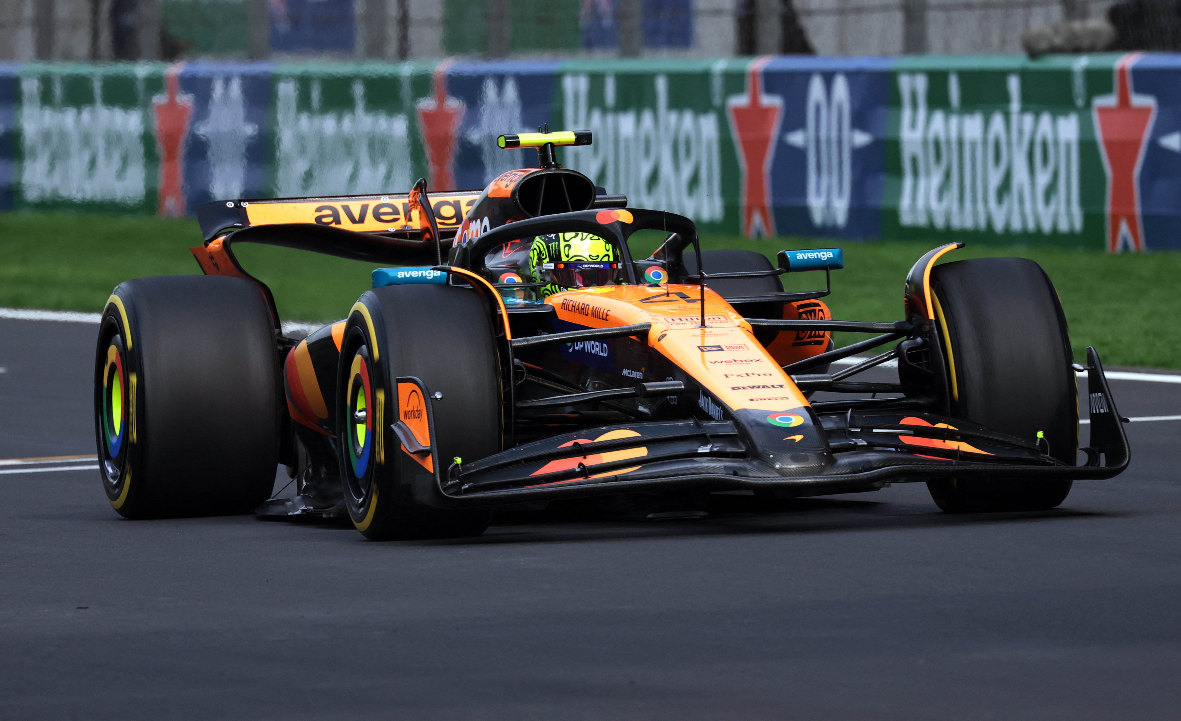 Norris says he was lucky to finish in China after brakes