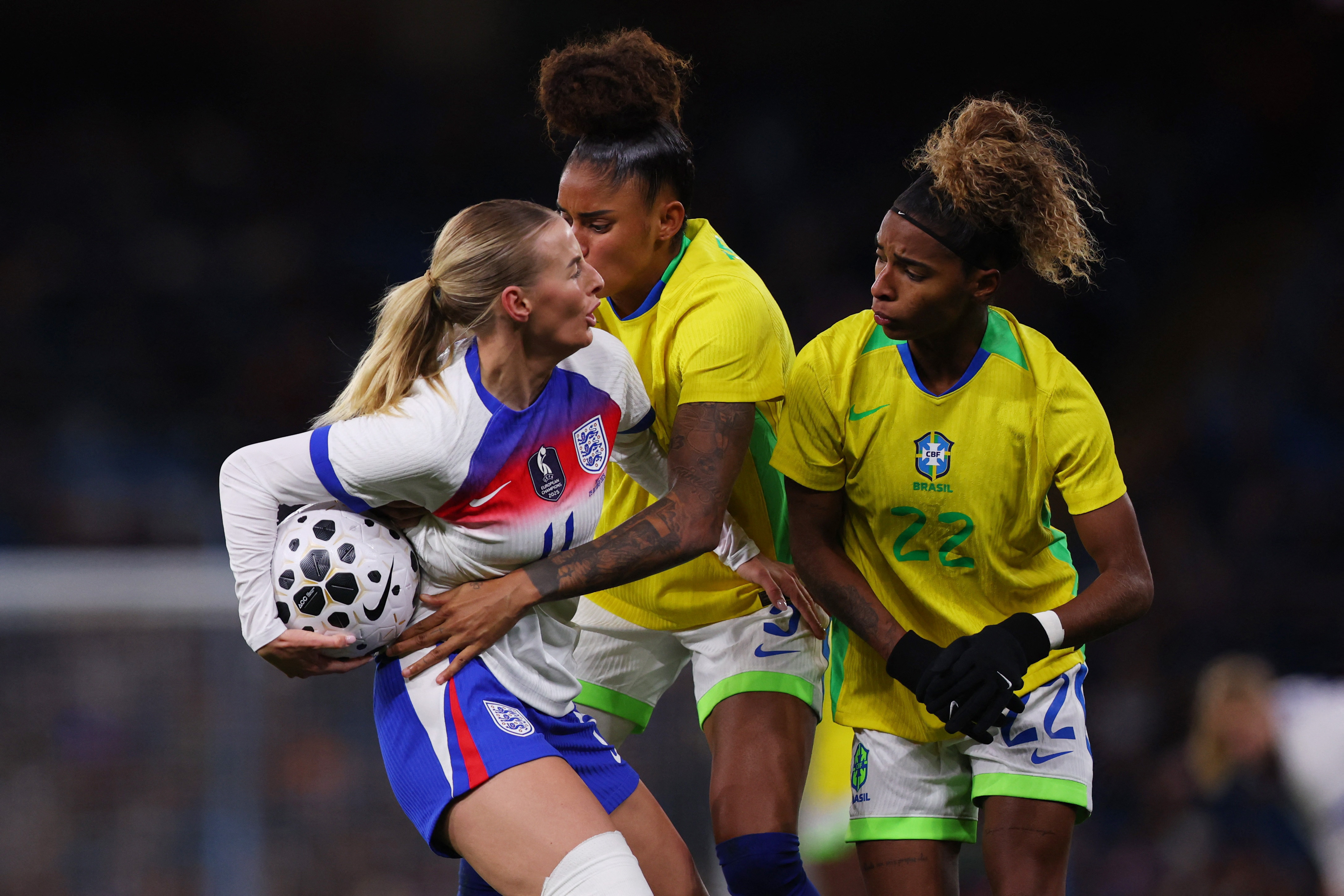 England women lose to Brazil in first match since Euro triumph