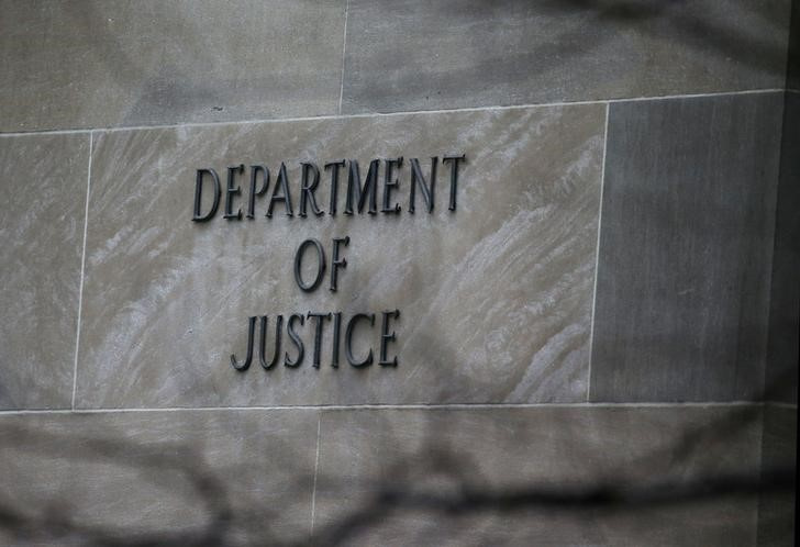 The U.S. Department of Justice building is pictured in Washington