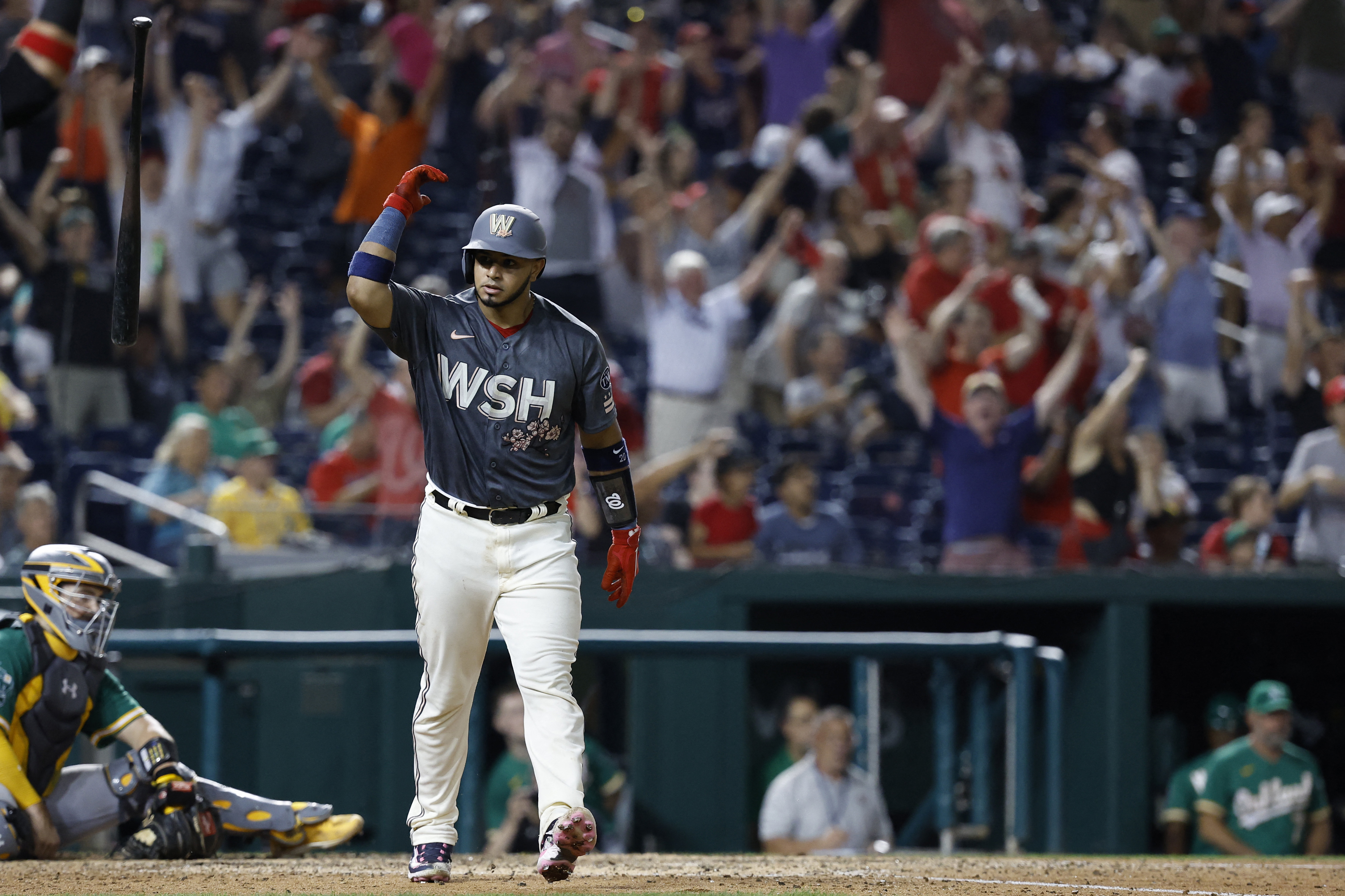 A's fall again as Nationals win on Ruiz's walkoff home run