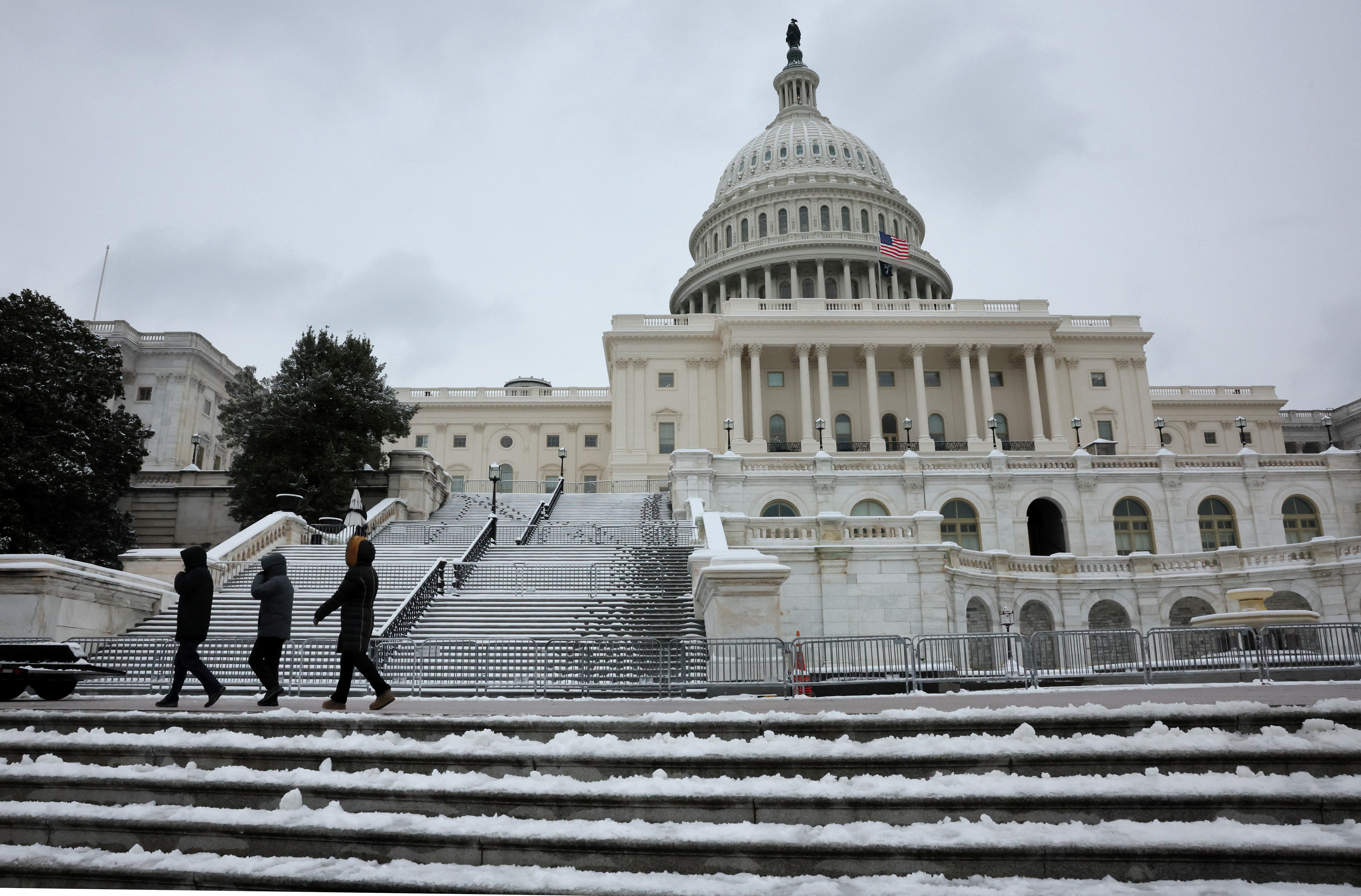 Scenes from a snow day on the hill in Washington, U.S.