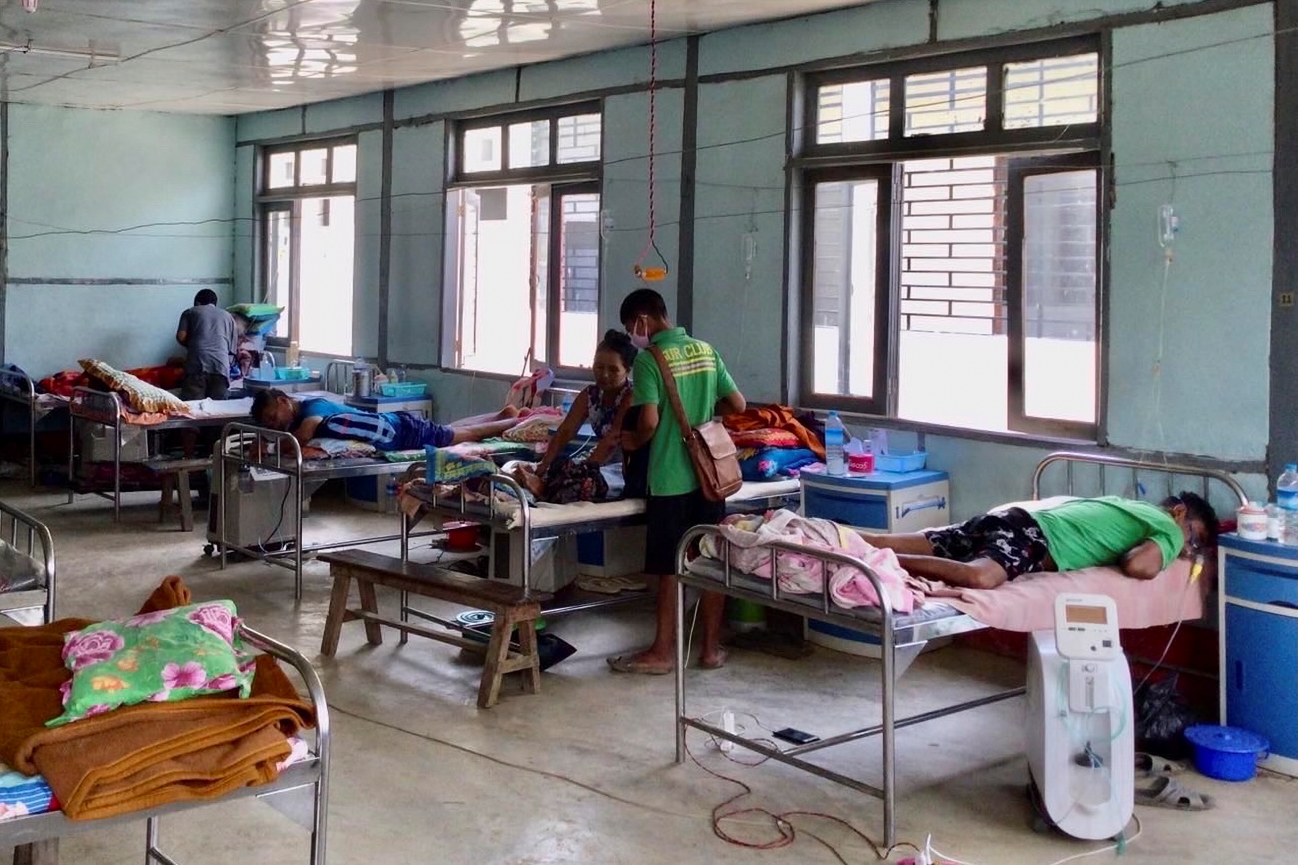 COVID-19 patients at the hospital in Cikha