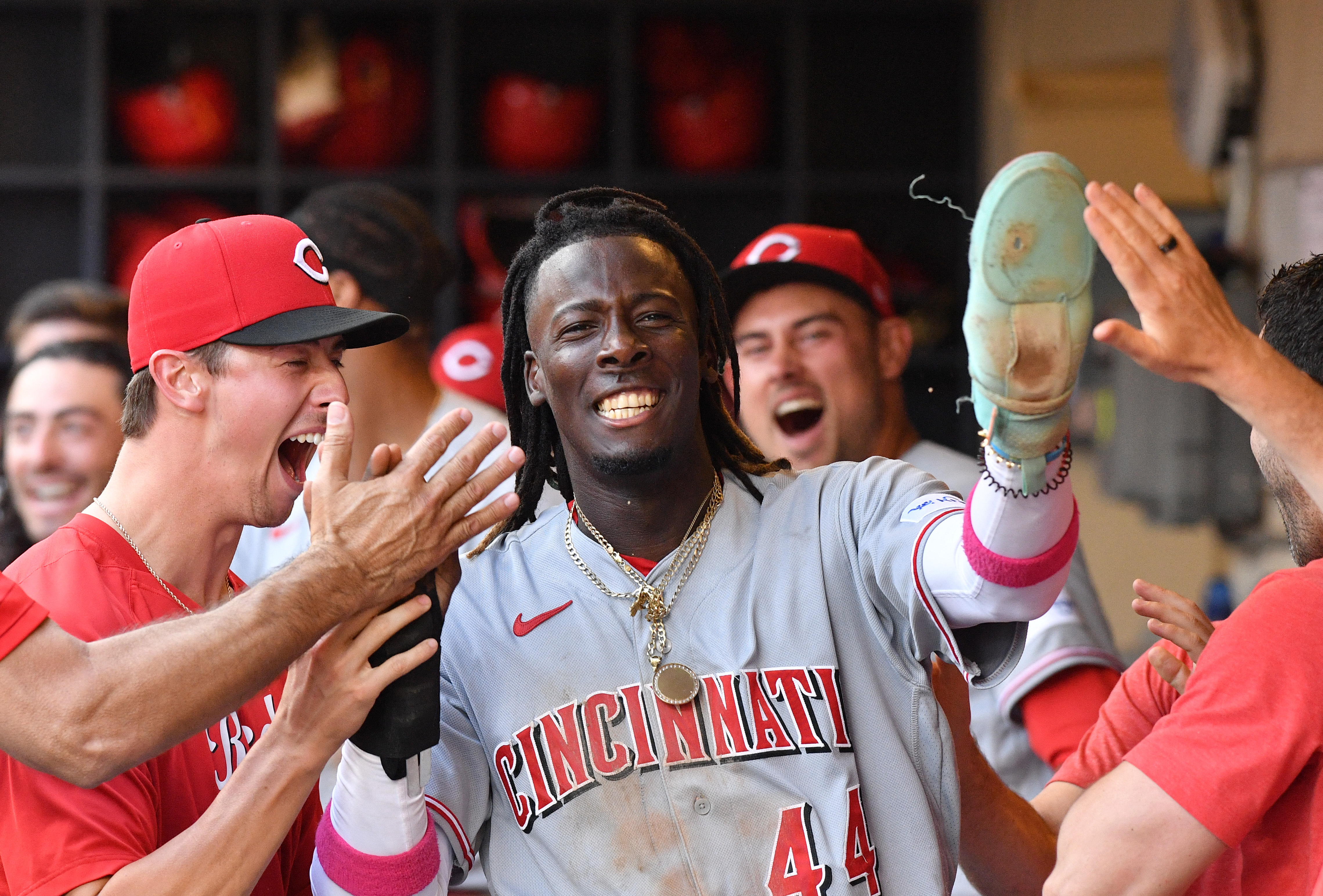 Brewers Craig Counsell holds hand up as Elly De La Cruz's memorable  performance gives Reds vital win in Milwaukee