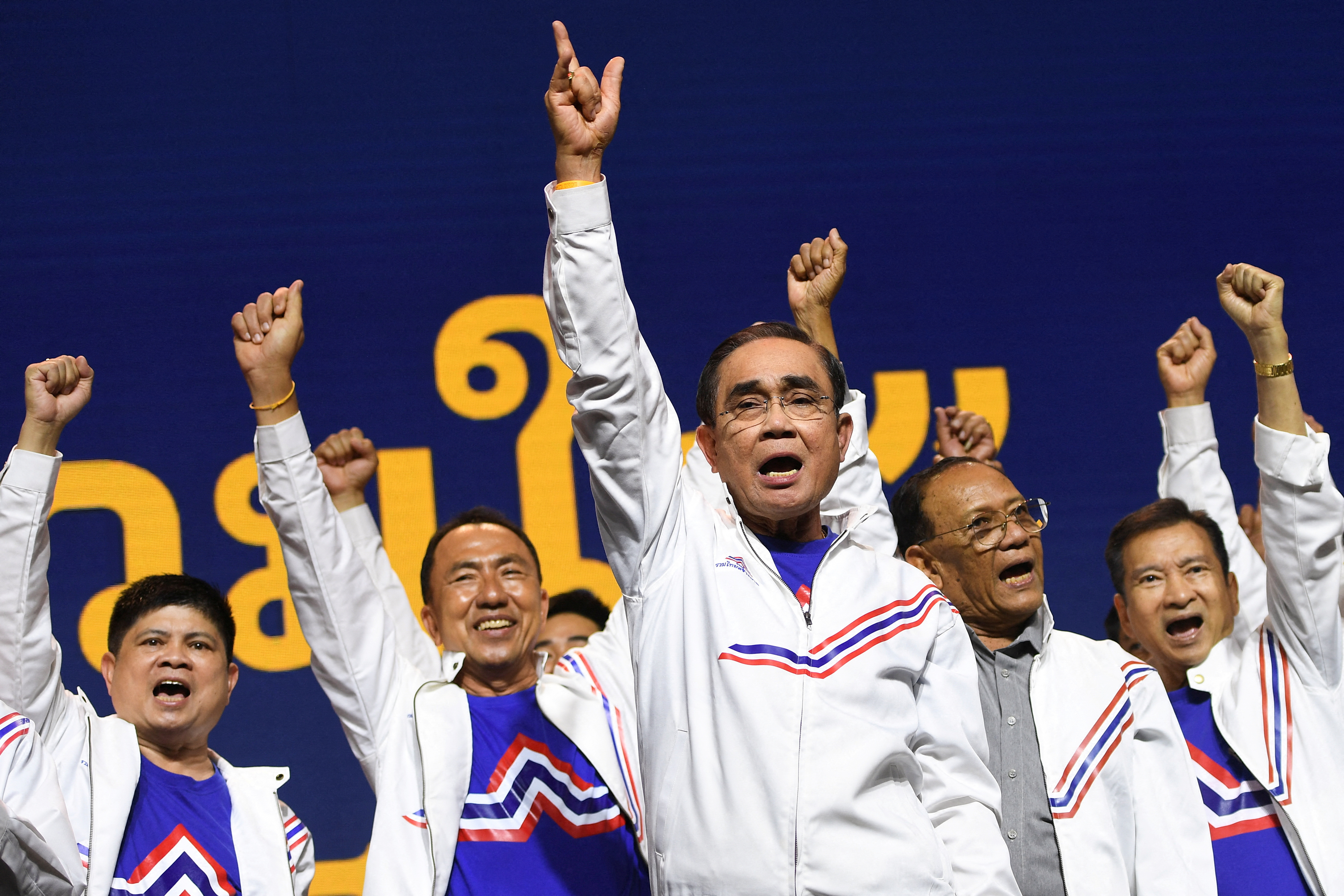 Thai Prime Minister Prayuth Chan-ocha campaigns as PM candidate for the United Thai Nation Party ahead of a general election this year, in Bangkok