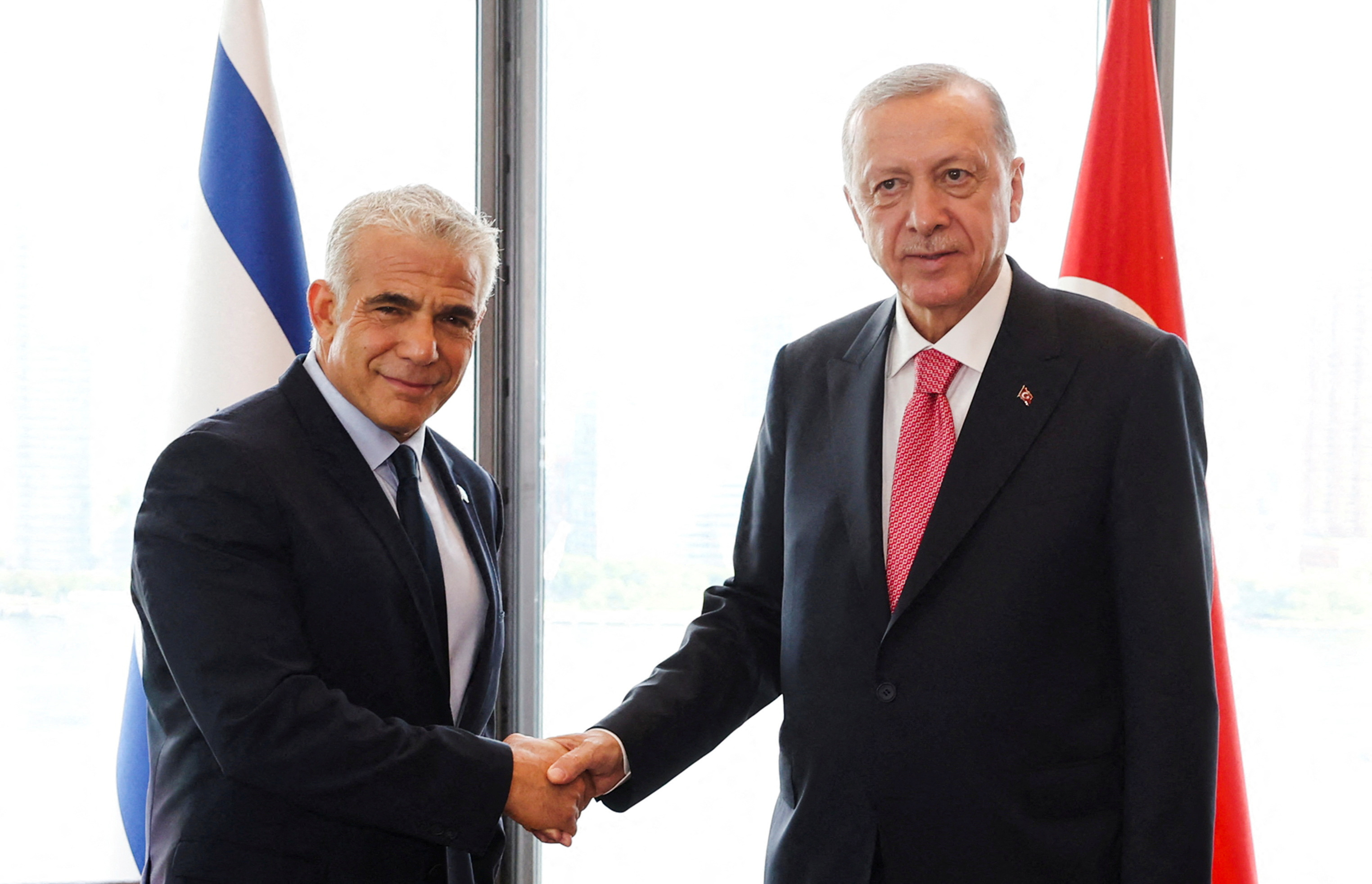 Israeli PM Lapid and Turkish President Erdogan met on the sidelines of the U.N. General Assembly