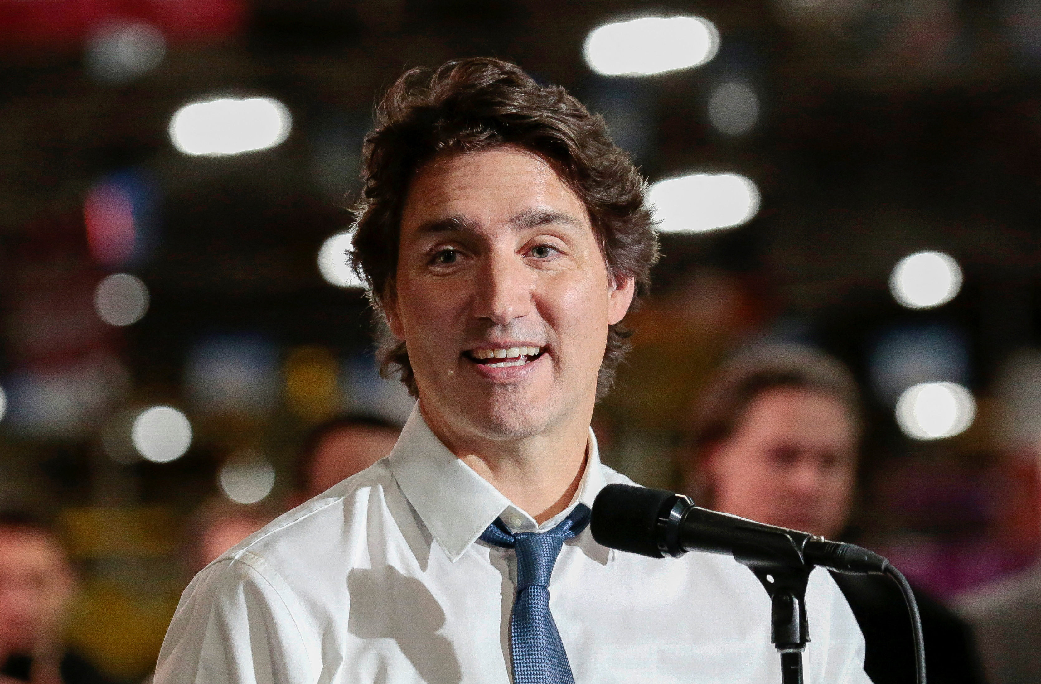 Canadian Prime Minister Justin Trudeau tours Windsor Assembly Plant