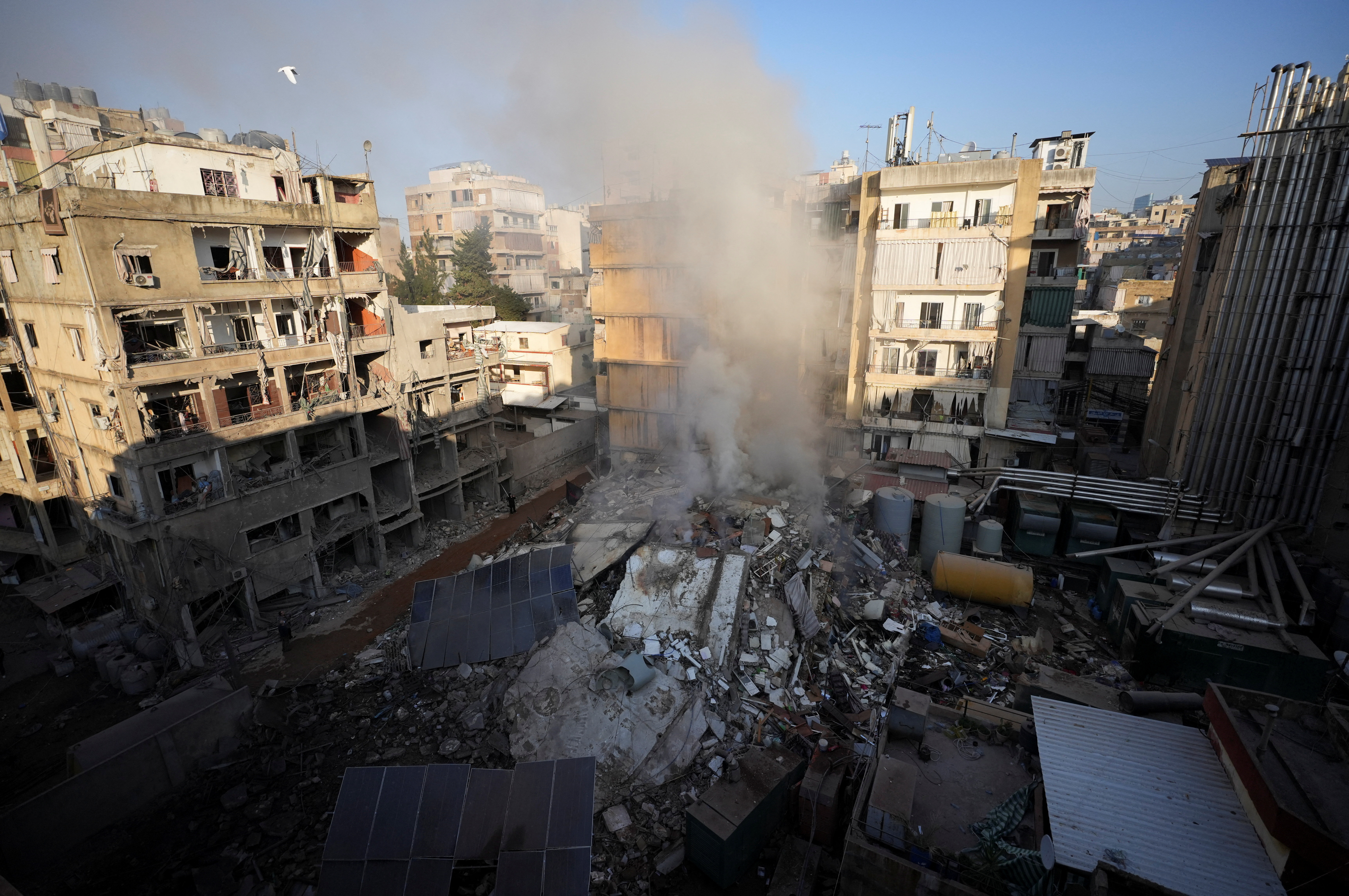 Aftermath of Israeli strikes on Chiyah