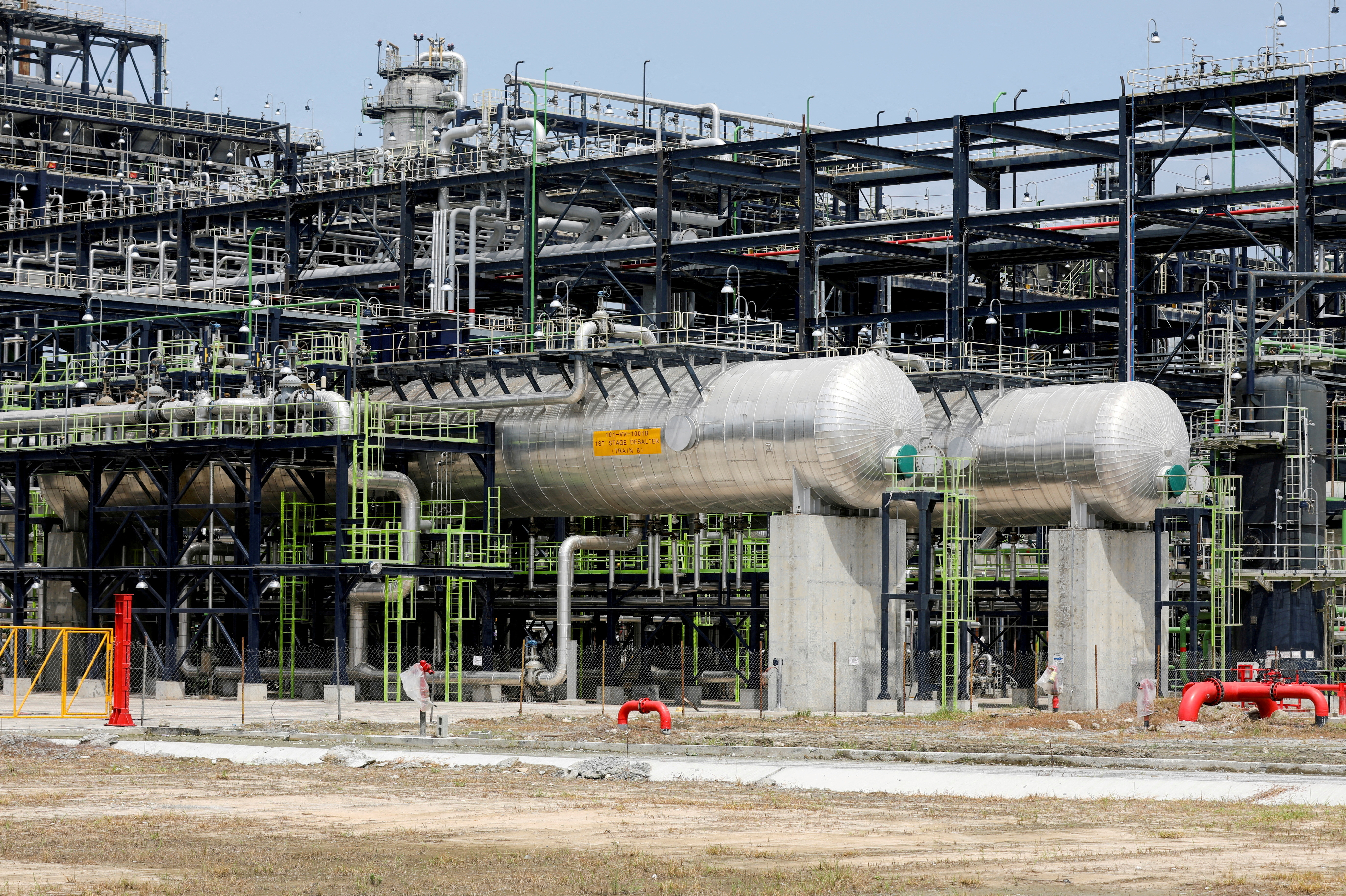A view of the newly-commissioned Dangote Petroleum refinery is pictured in Ibeju-Lekki, Lagos