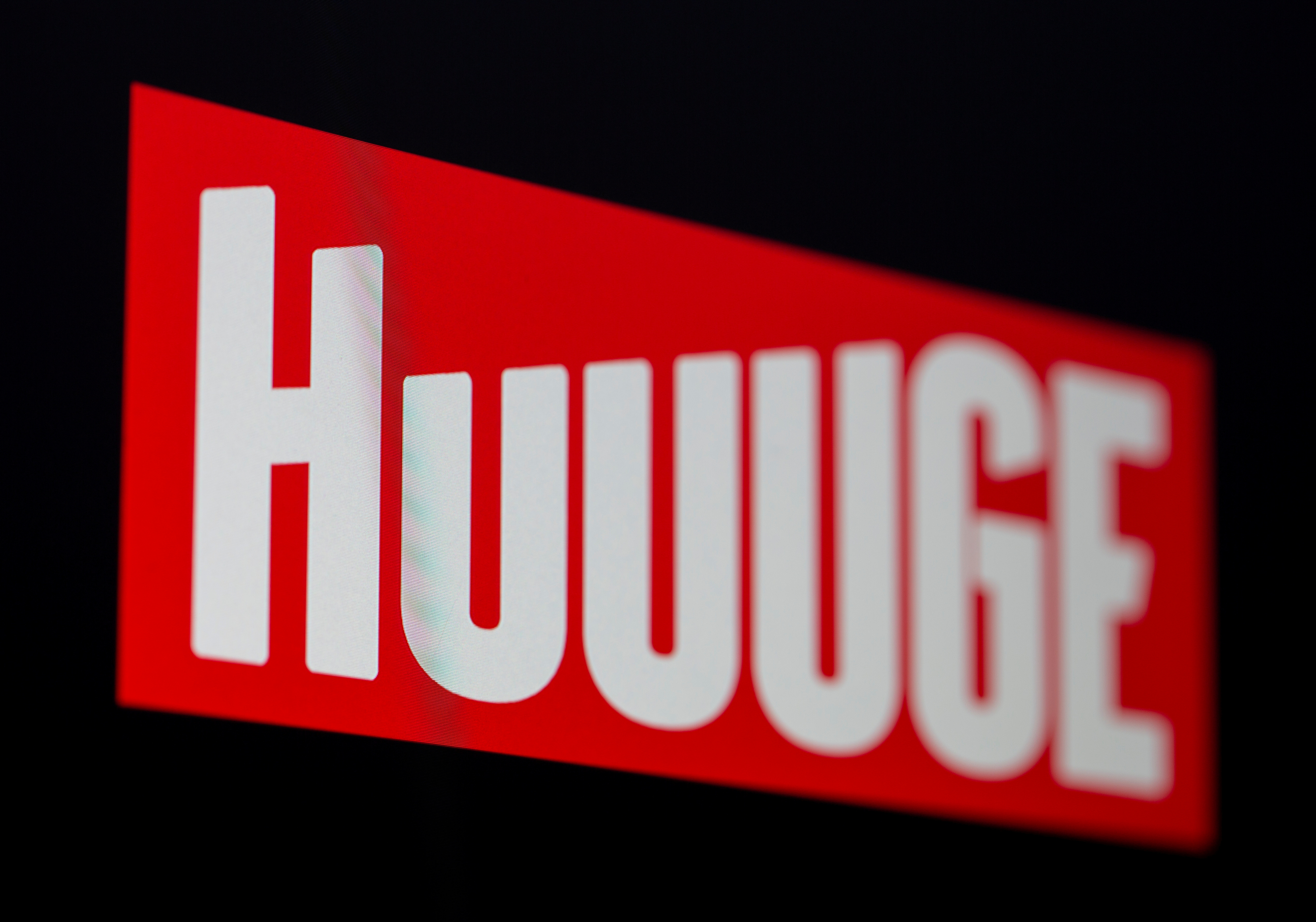 Huuuge logo is seen in this illustration picture