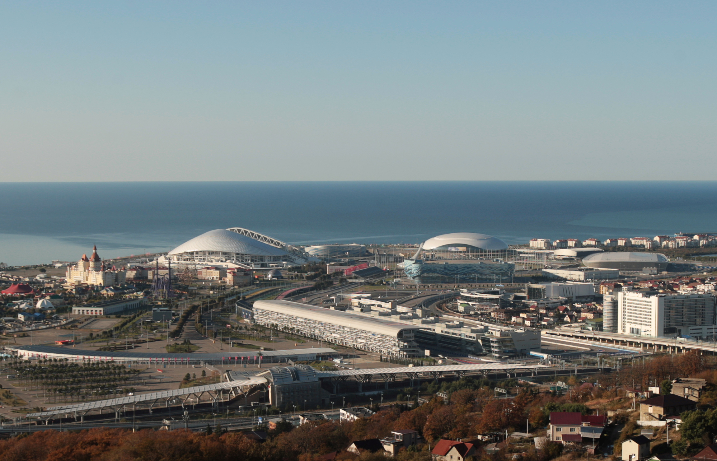 General view of the Olympic Park in Sochi
