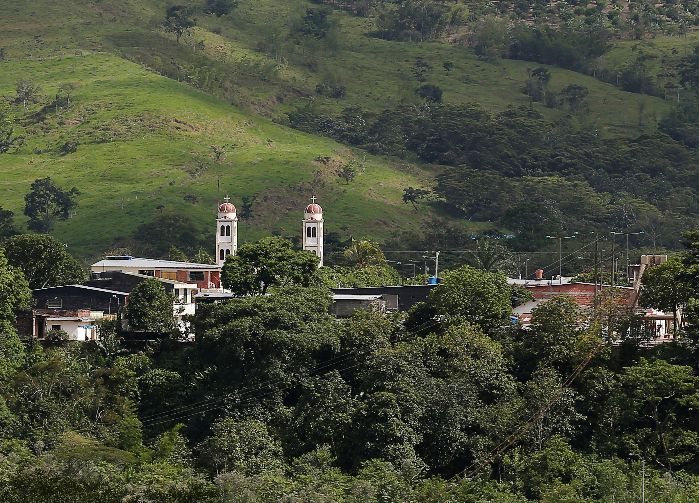 A general view of  Lejanias, Meta province, Colombia