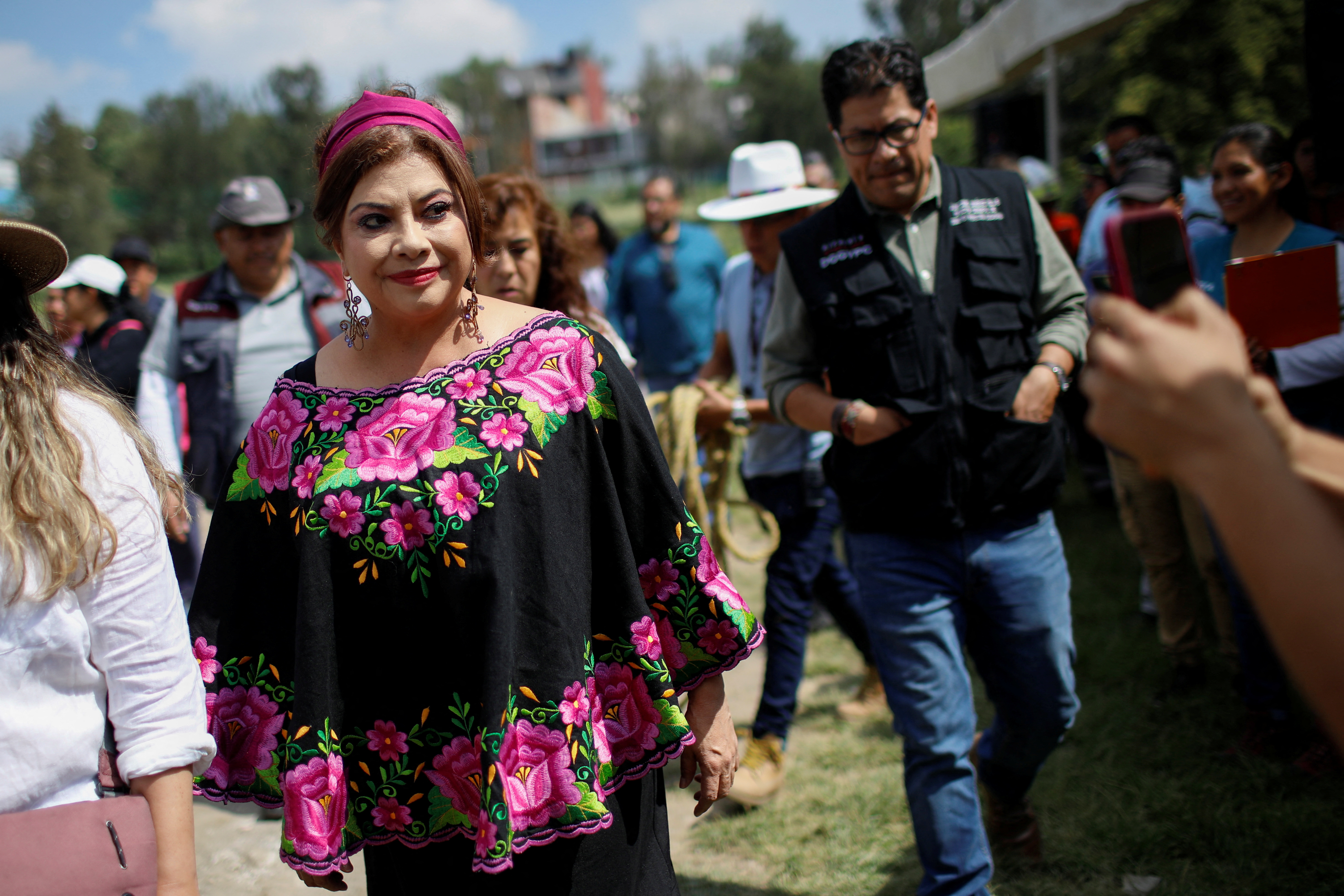 Women aspiring to run for the post of mayor, in Mexico City
