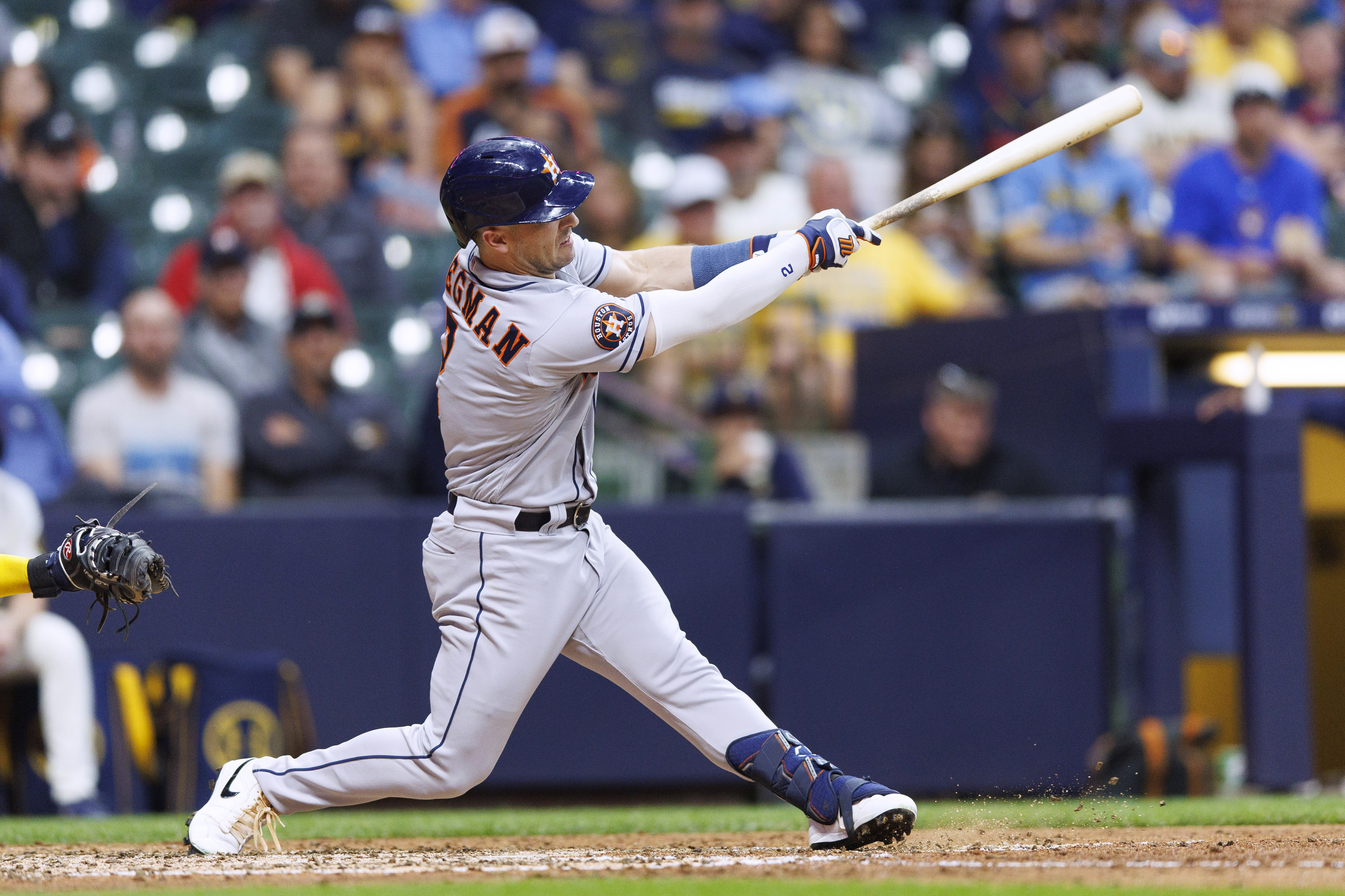 Alvarez hits solo homer, slam as the Astros rout Brewers 12-2 for