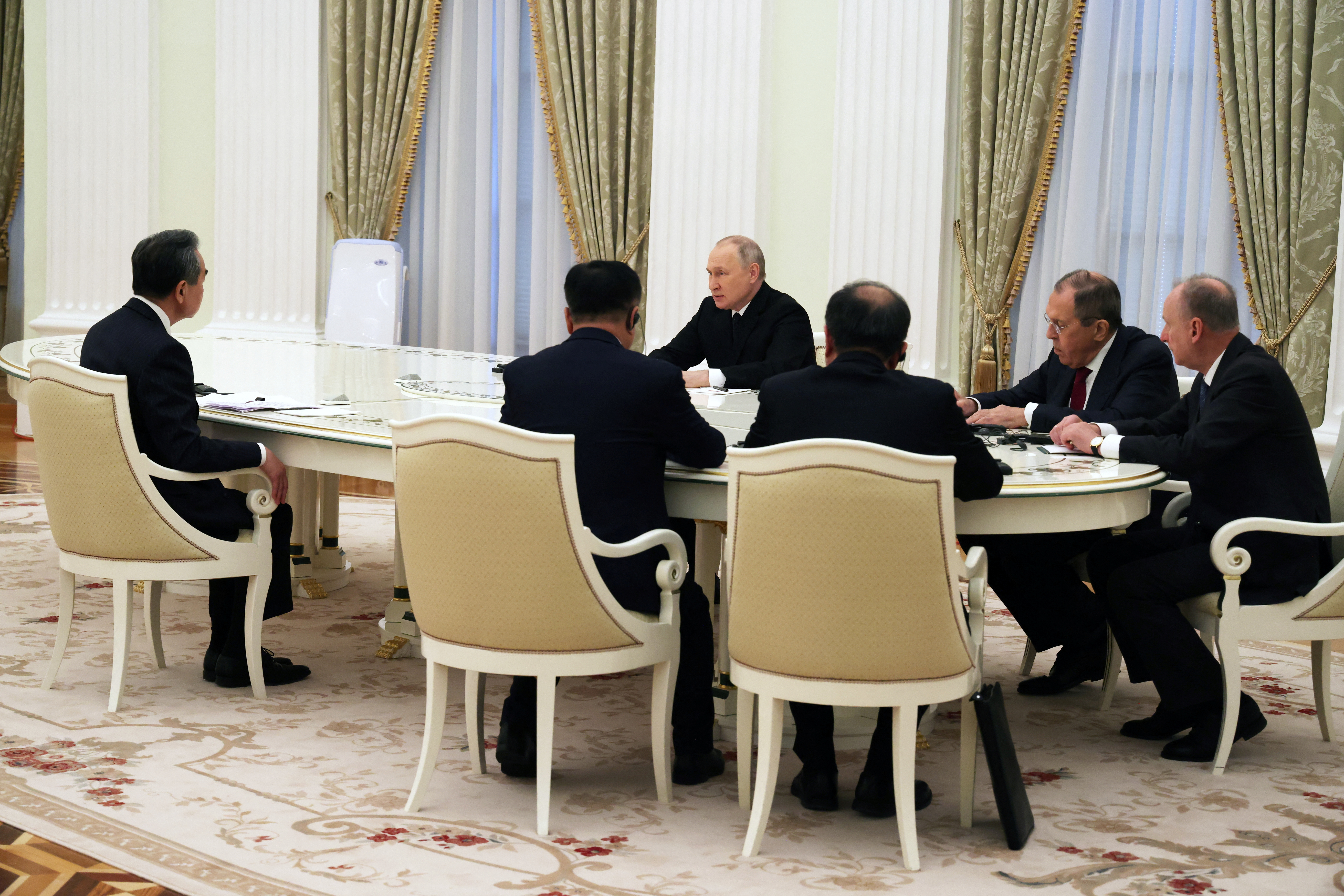 Russian President Vladimir Putin Meets Chinese Diplomat Wang Yi in Moscow