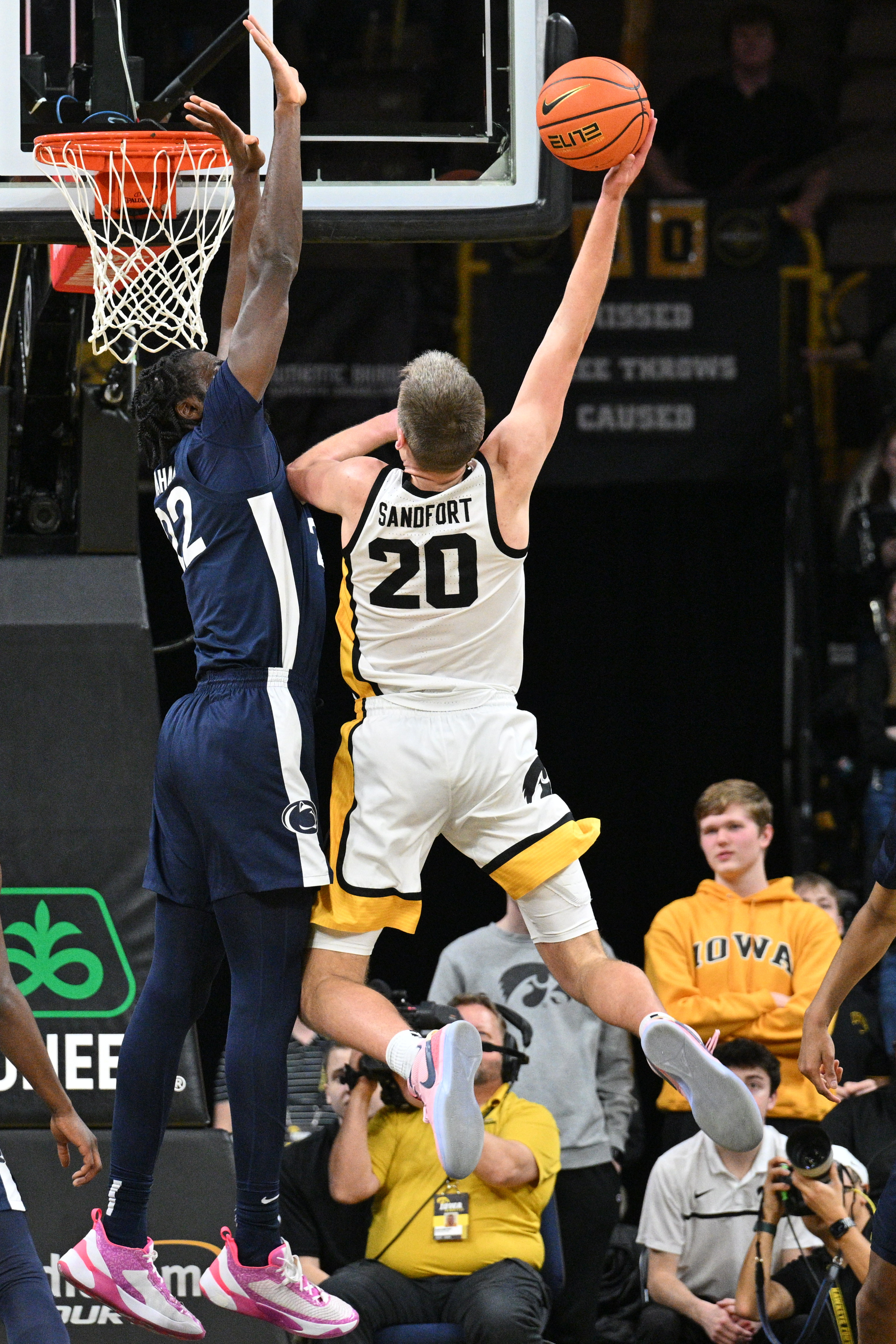 Sandfort's triple-double propels Iowa to 90-81 victory over Penn State, News