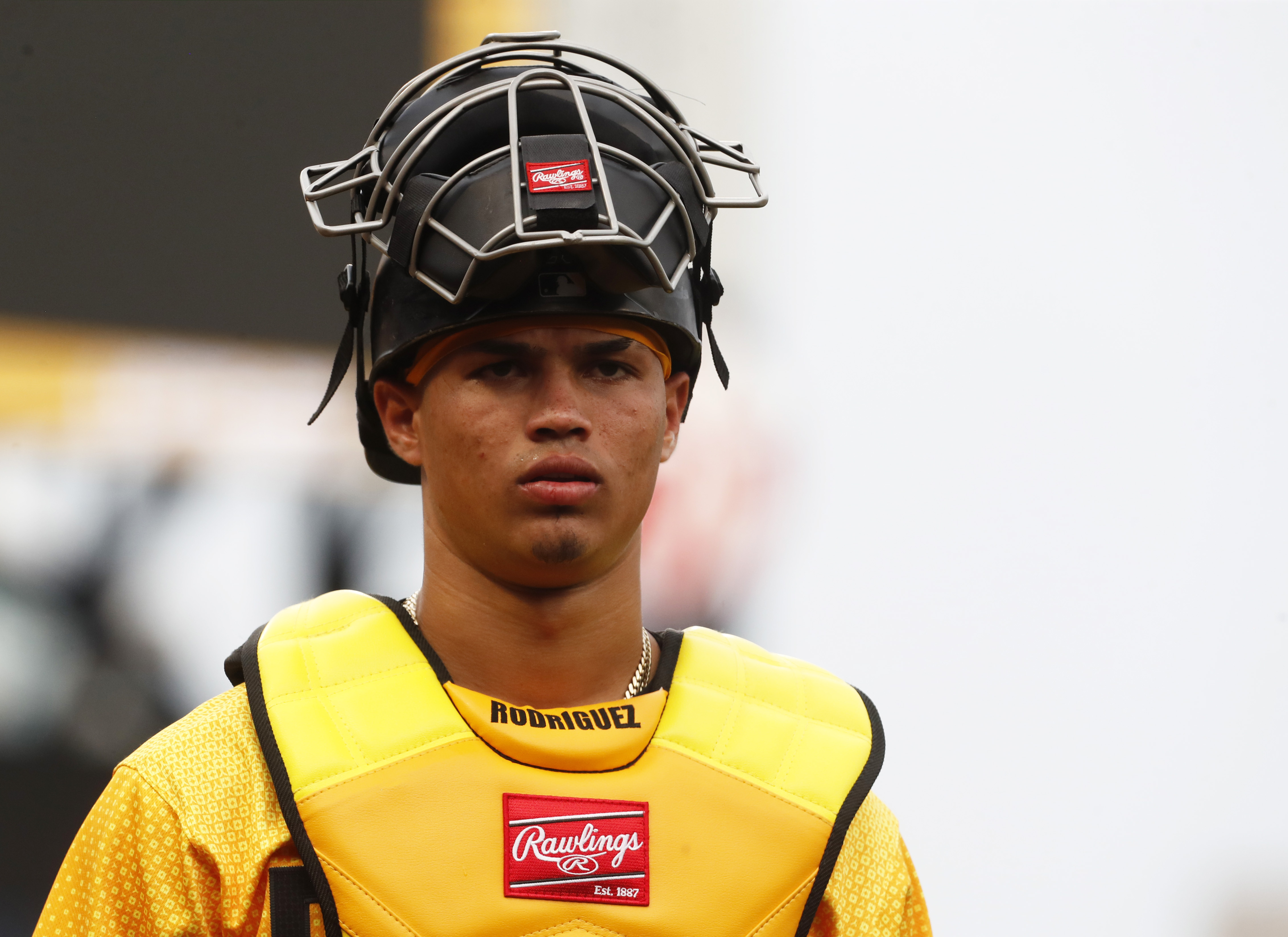 Pittsburgh Pirates player wears face mask during game that was