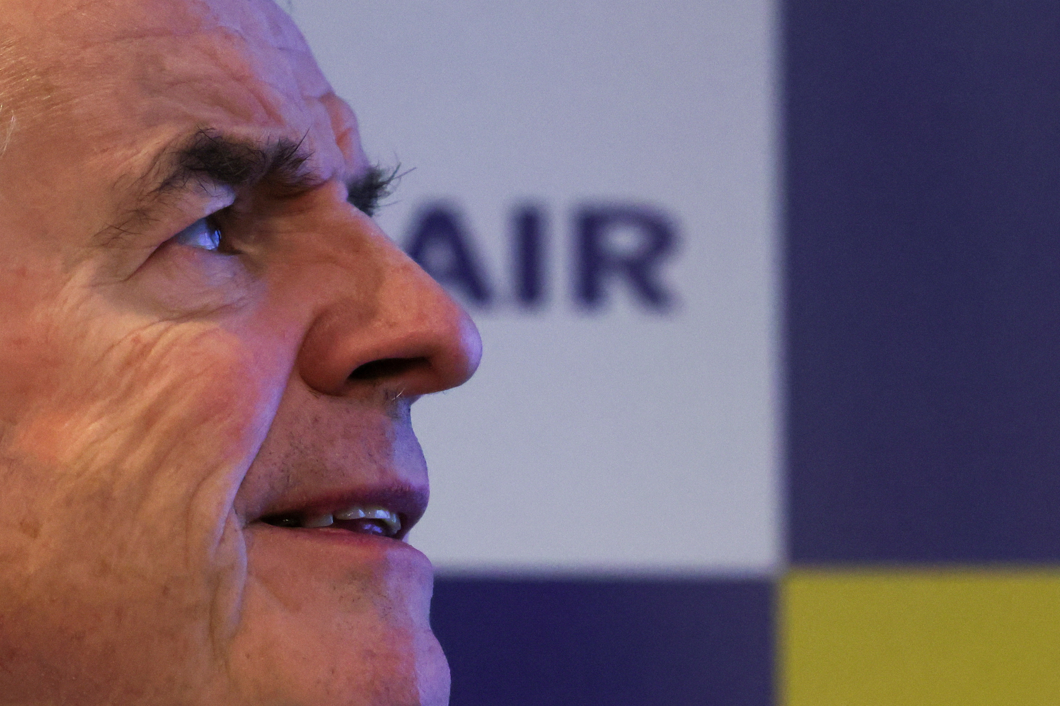 Ryanair CEO Michael O'Leary attends a news conference in Brussels