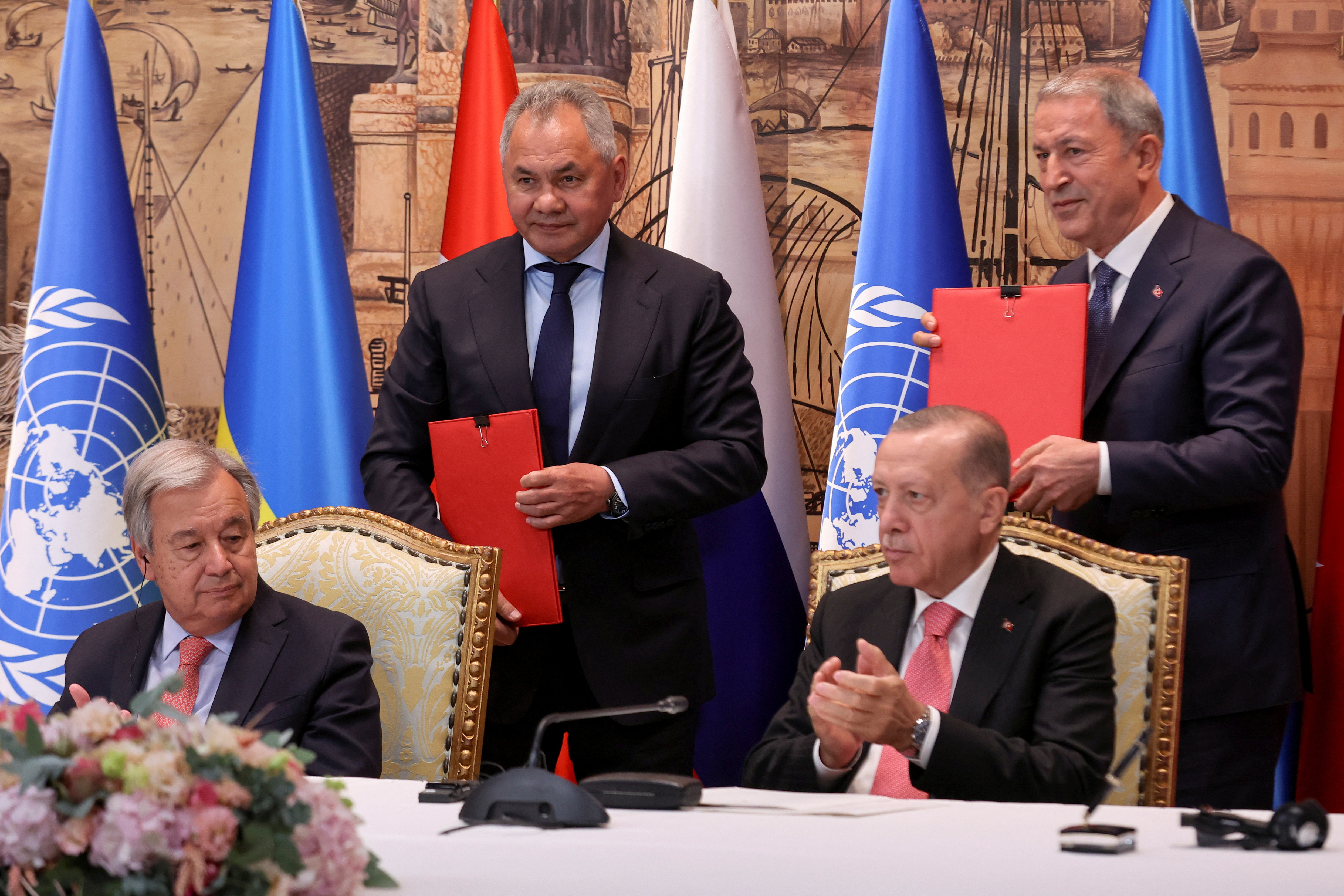 Ukraine, Russia, Turkey sign U.N. deal unlocking grain exports