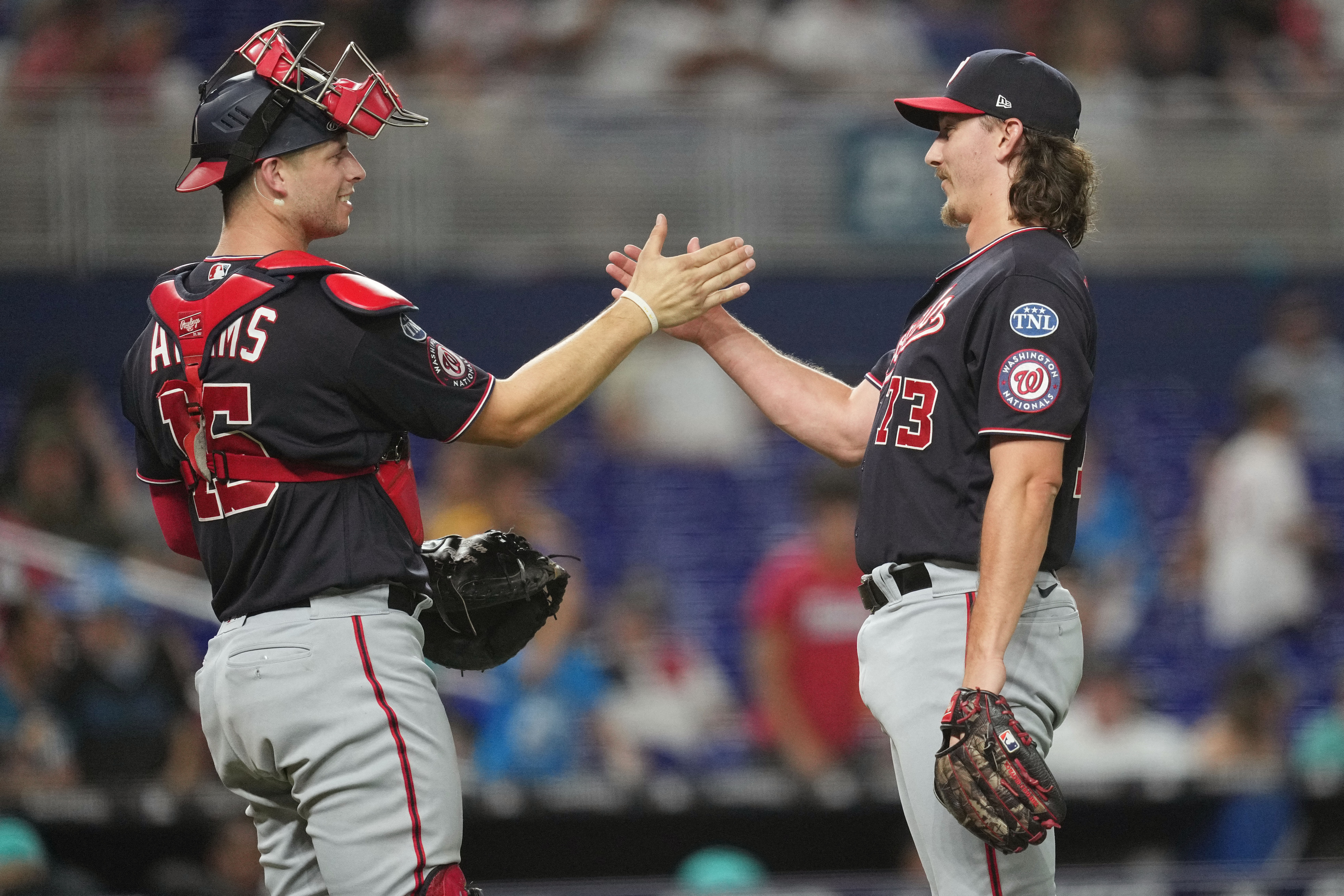 Adon leads Nationals over Marlins 7-4 for Washington's 10th win in