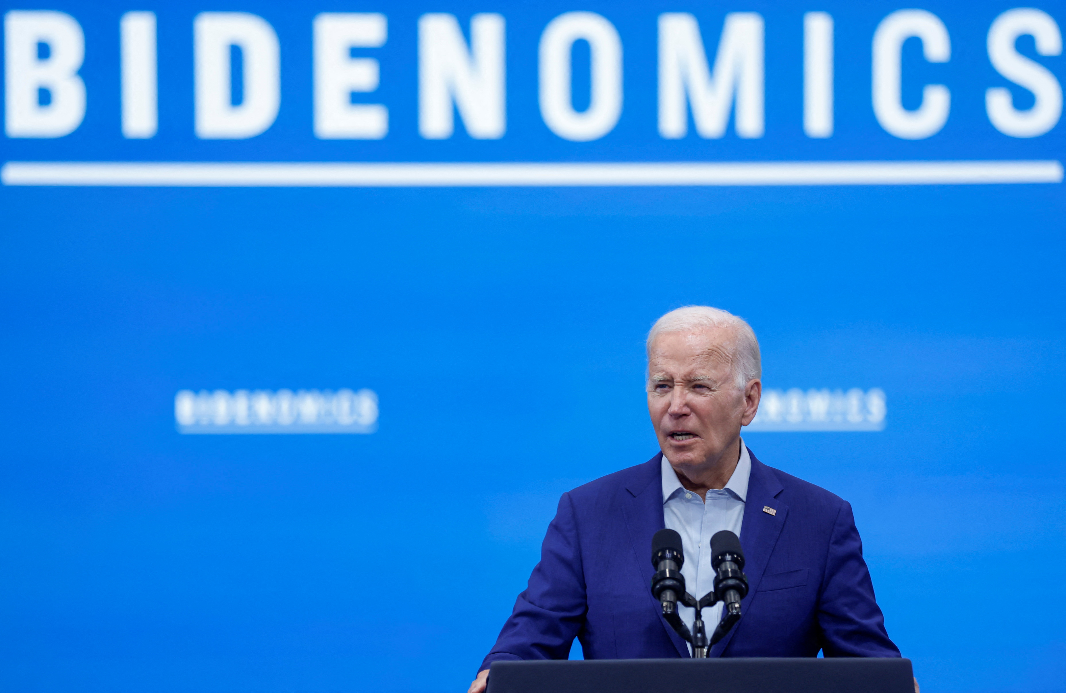 U.S. President Biden delivers remarks on the economy in Belen, New Mexico