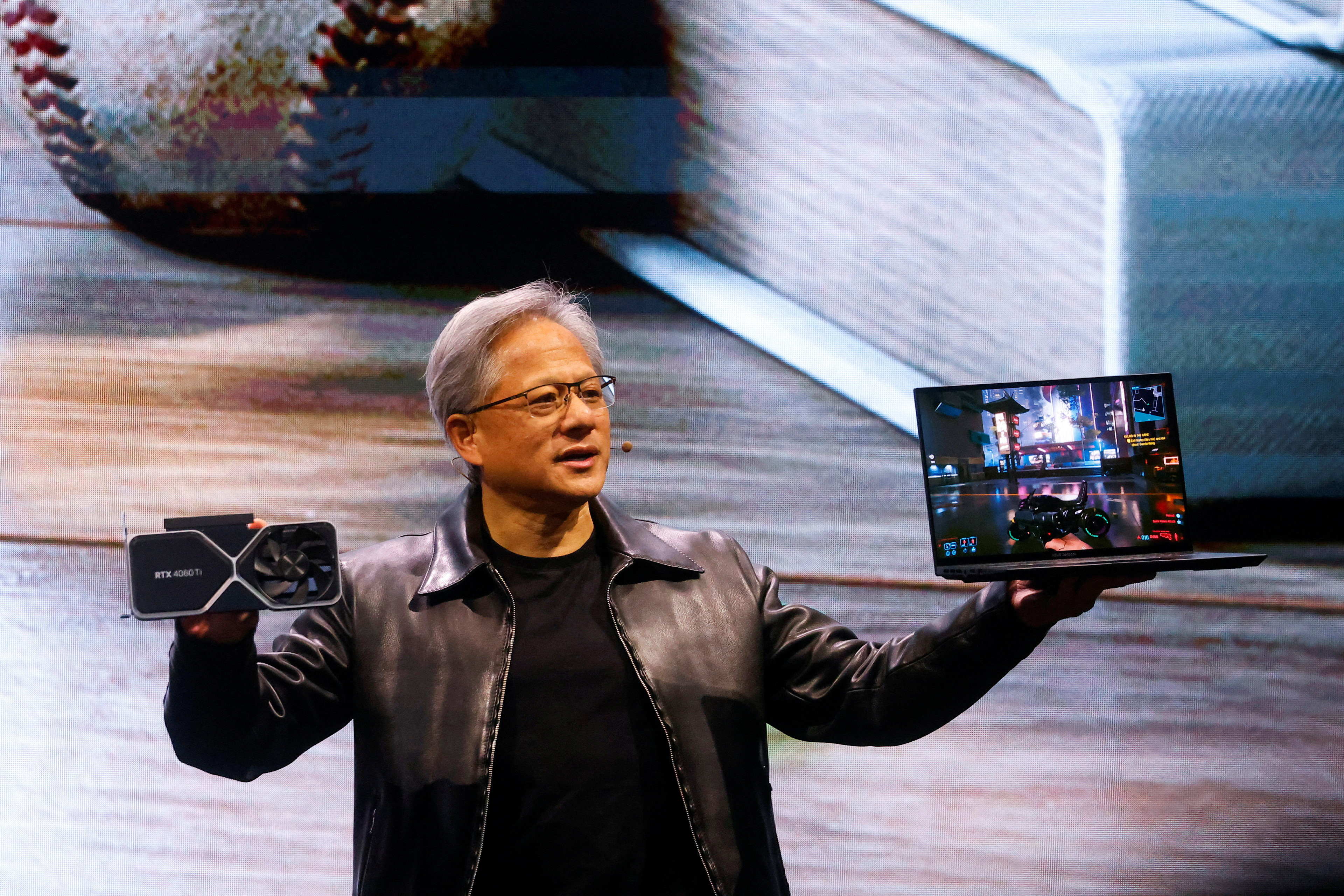 Nvidia Corp CEO Jensen Huang speaks at the COMPUTEX forum in Taipei