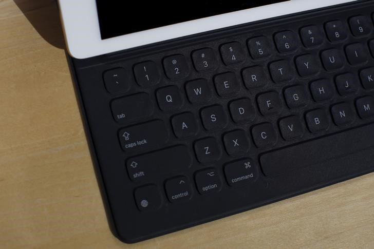 An Apple Smart Keyboard for the newly released iPad Pro is seen at the Apple Store in Palo Alto, California