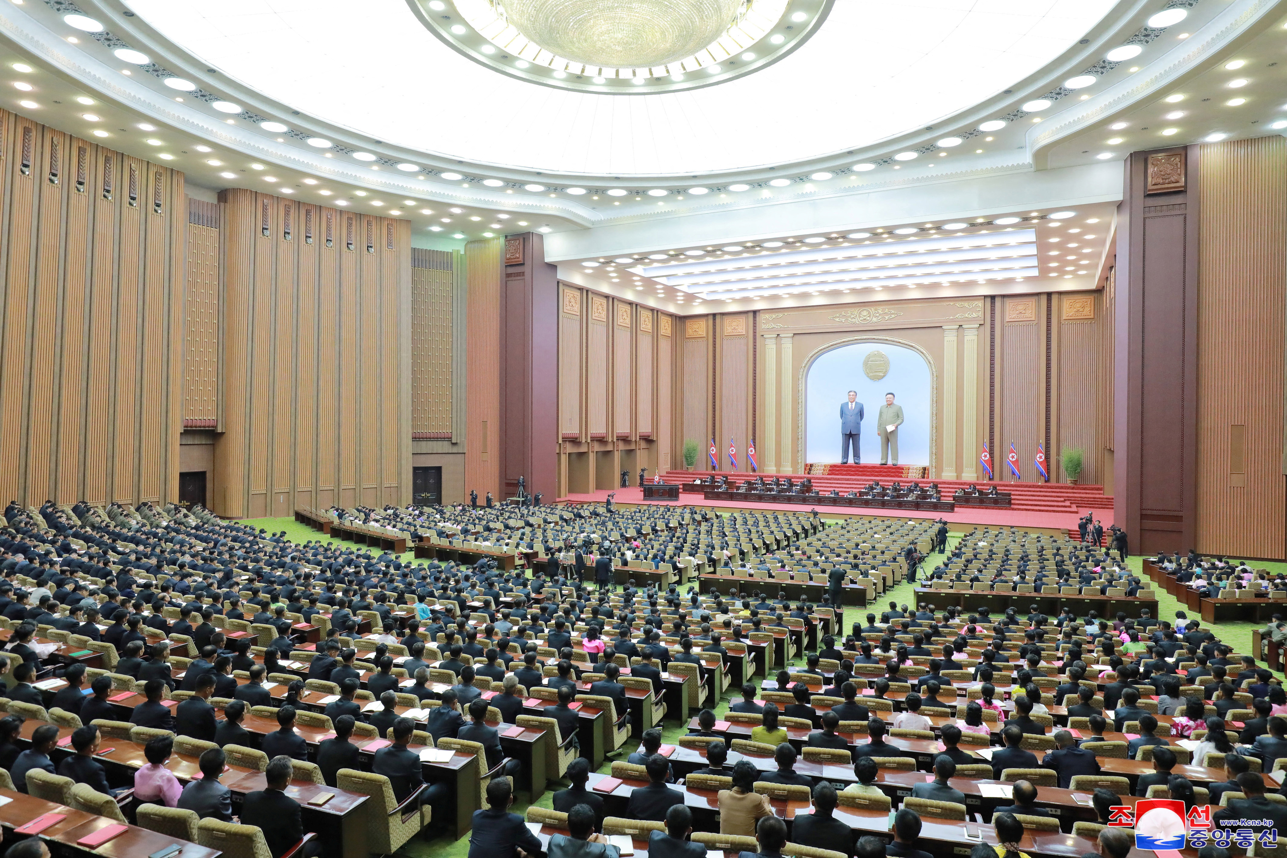 The Supreme People's Assembly, North Korea's parliament, convenes in Pyongyang