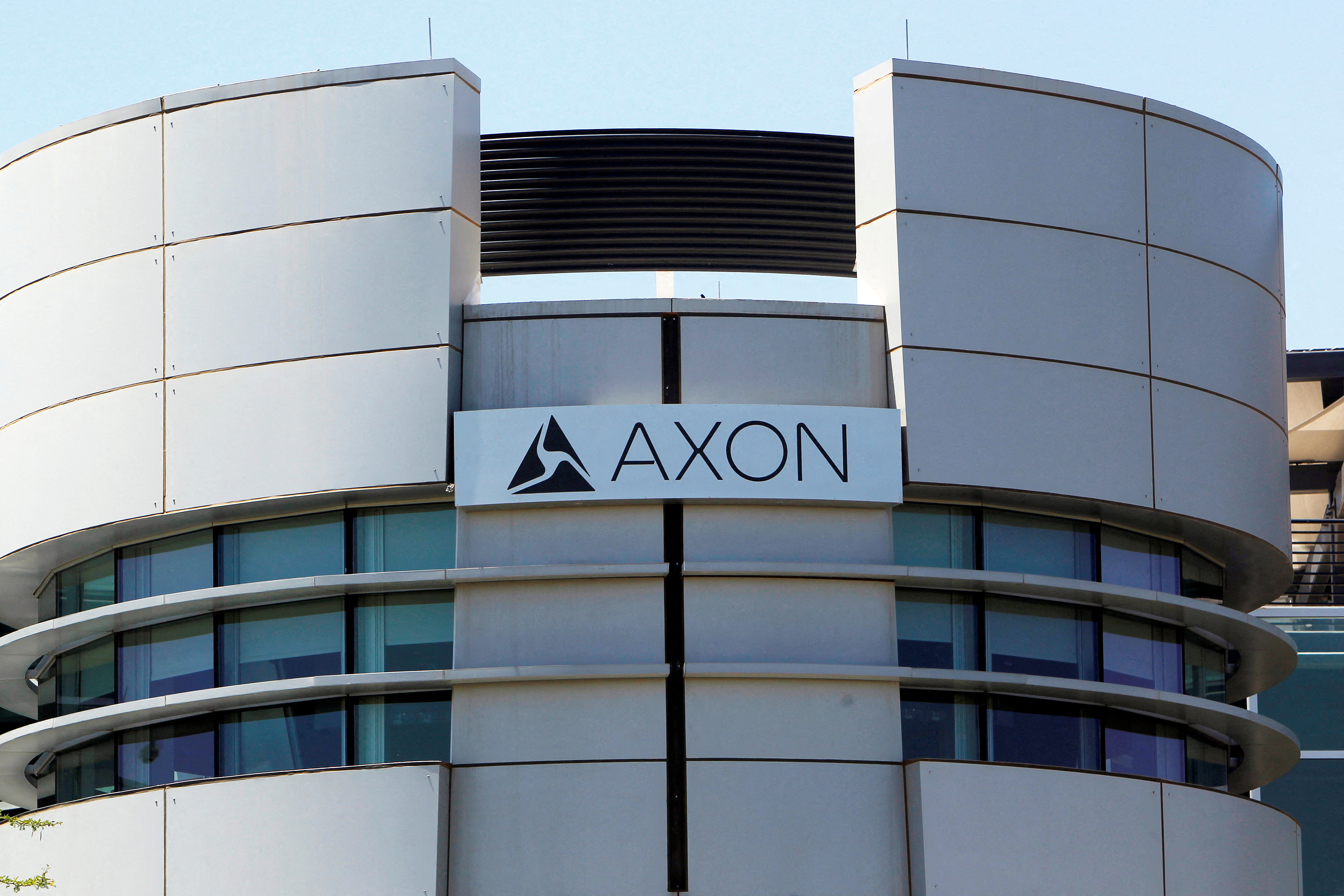 The headquarters for Axon Enterprise Inc, formerly Taser International, is seen in Scottsdale