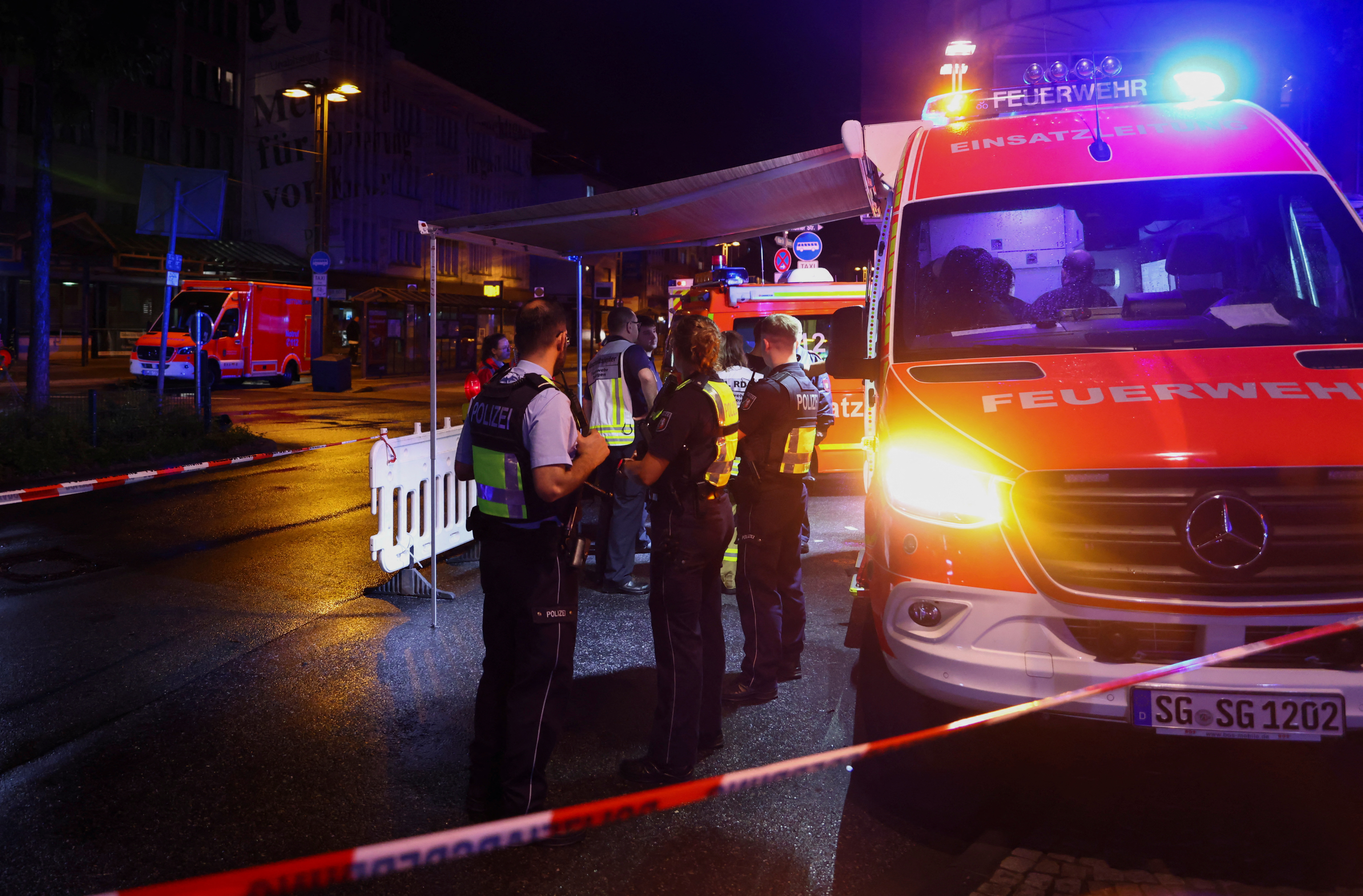 Stabbing incident at a city festival in Soligen