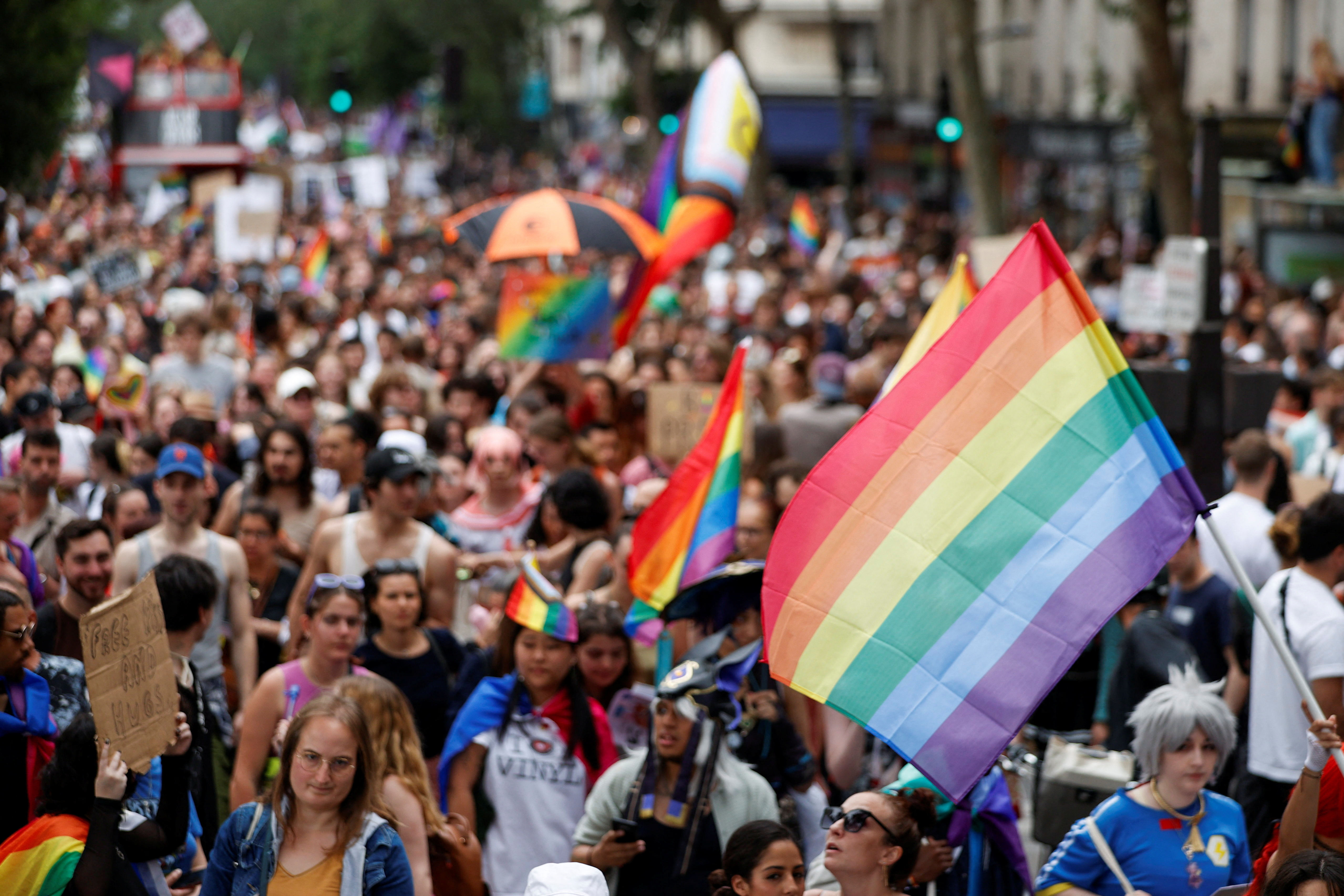 Thousands march in Paris Pride ahead of elections | Reuters