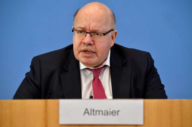 German Economy Minister Altmaier addresses a news conference