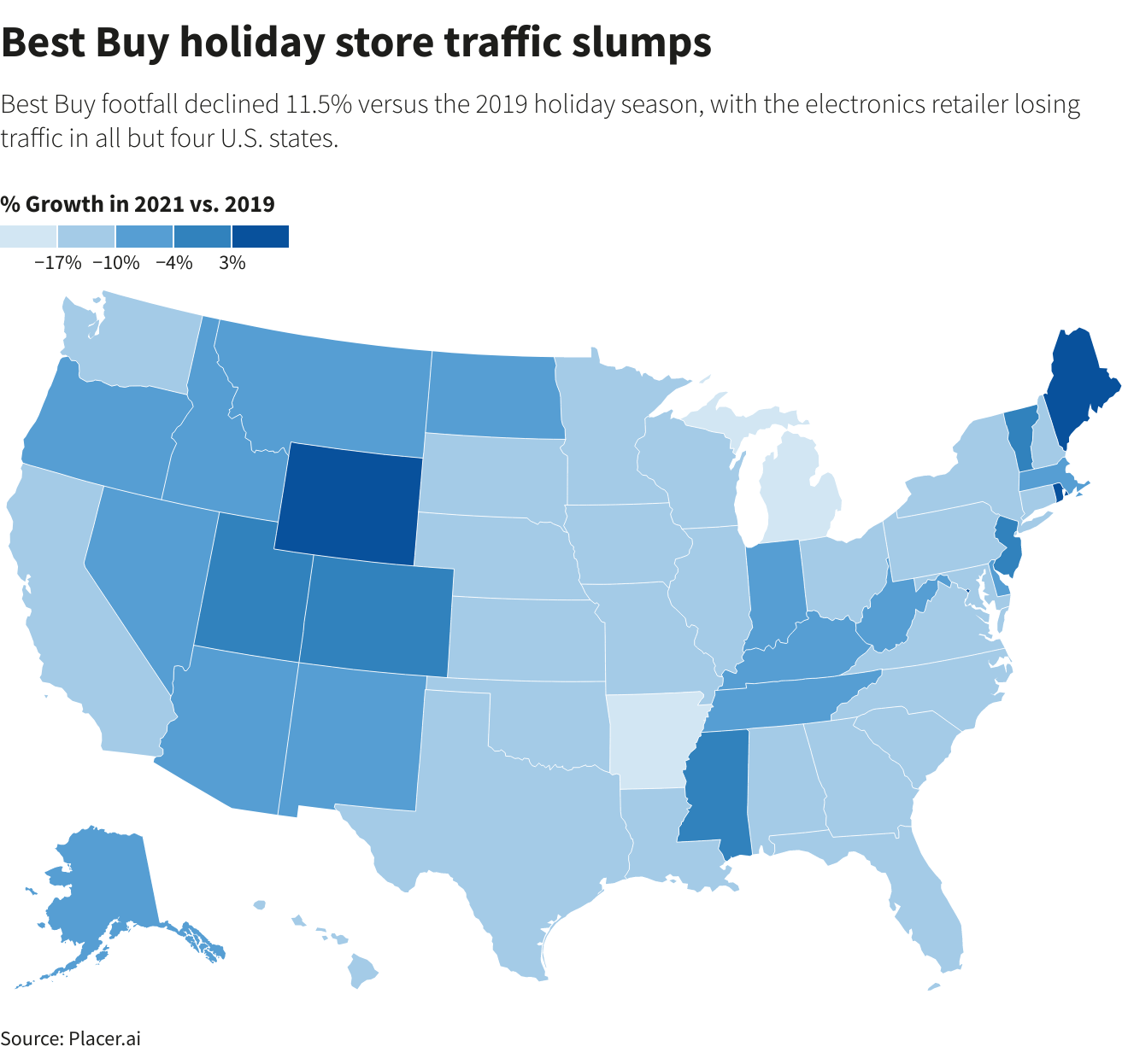Best Buy holiday store traffic slumps