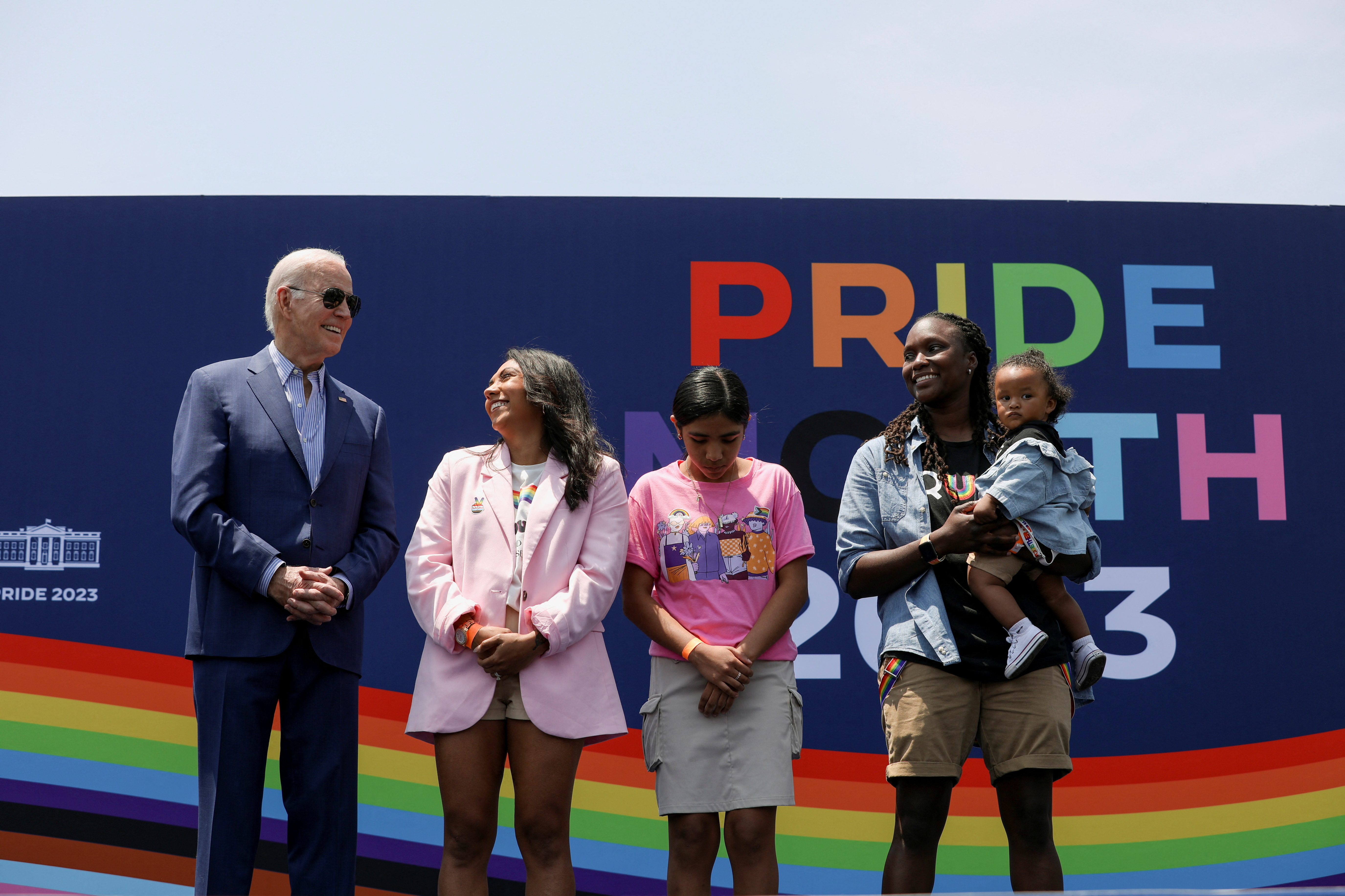 In June We Wear Rainbow Shirt Pride Month Rainbow LGBTQ Flag Equality Gift