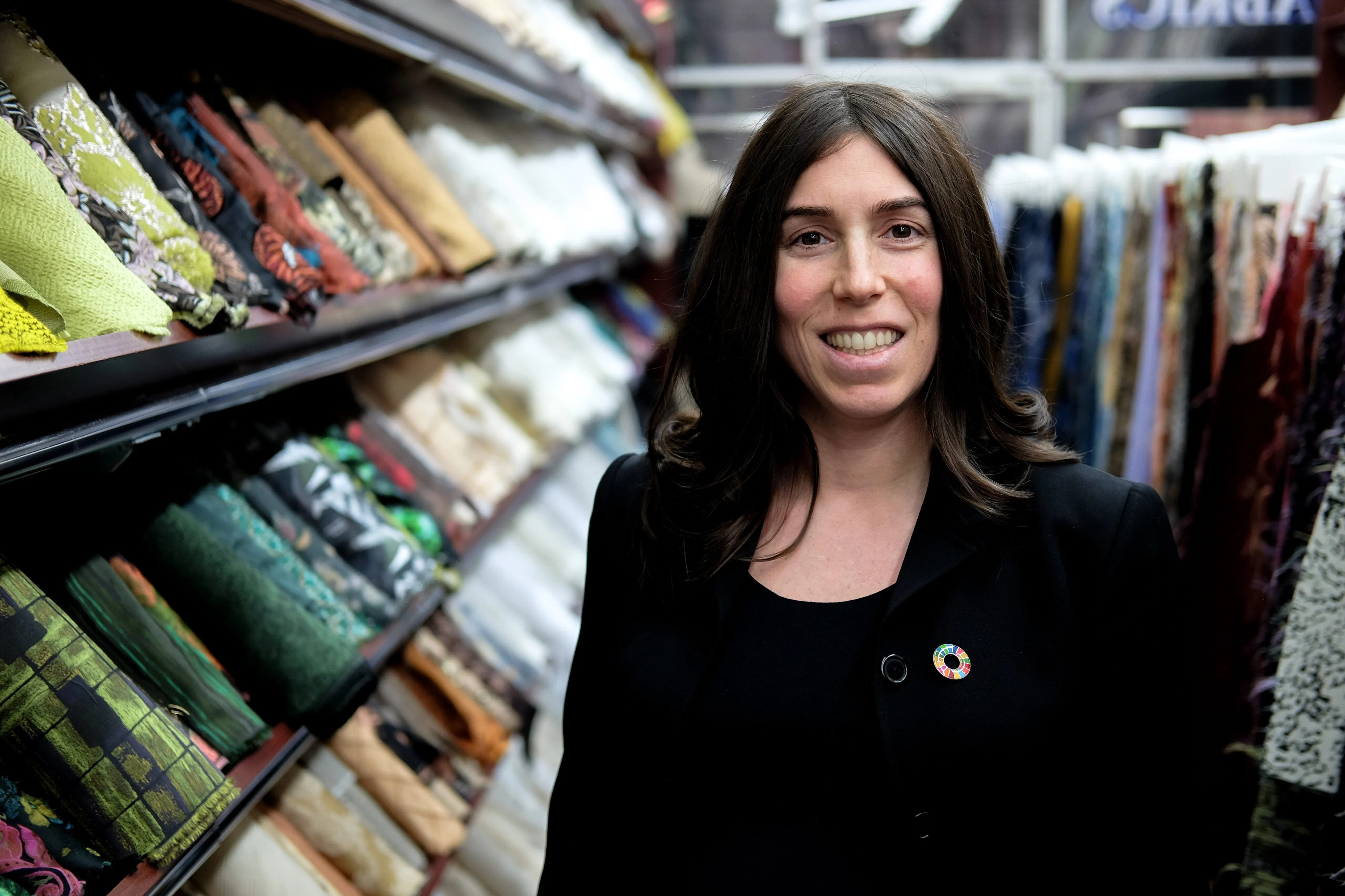 Stephanie Benedetto, co-founder of Queen of Raw, which has partnered with Shein to help reduce its excess fabrics
