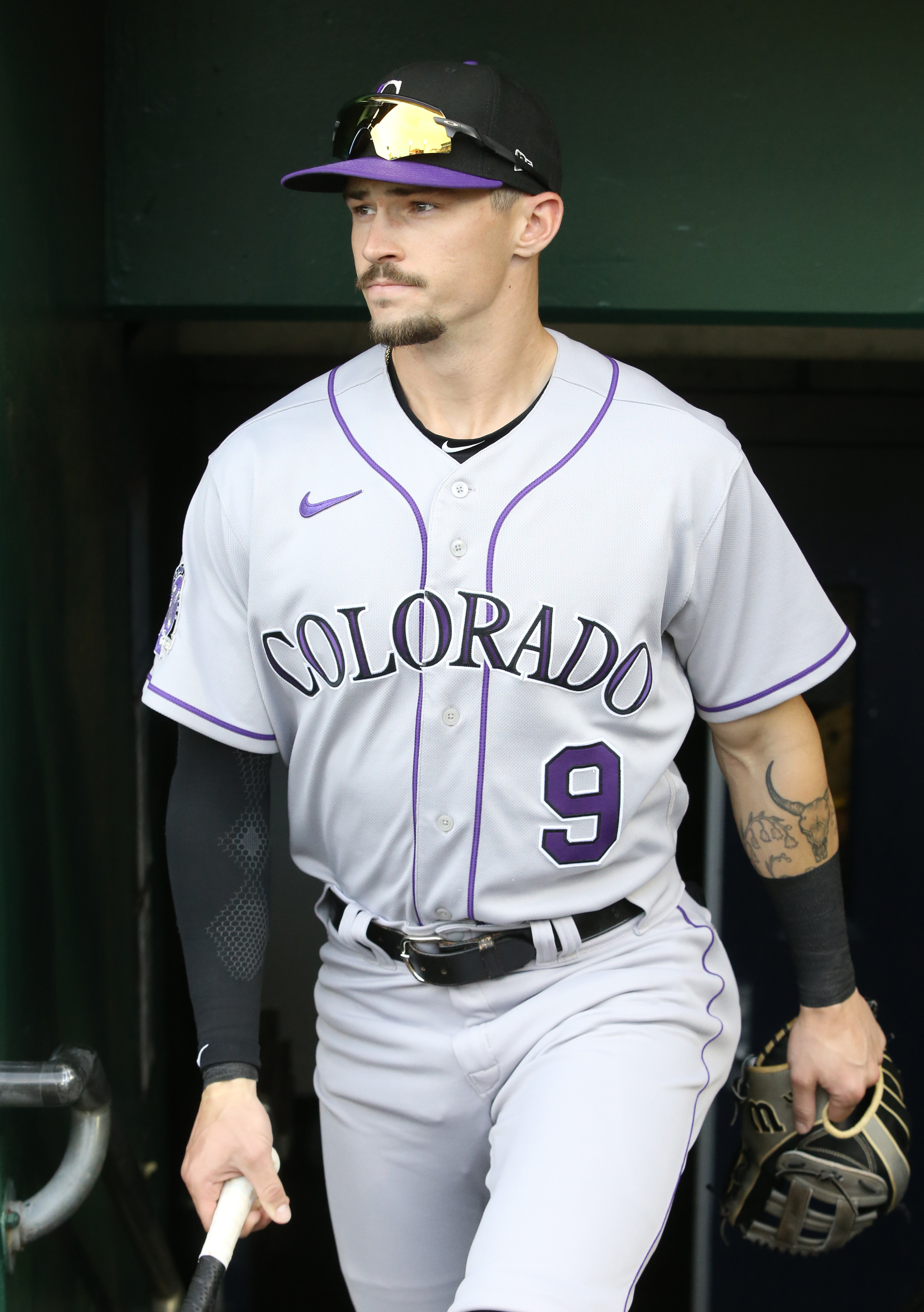 COLORADO ROCKIES MIKE MYERS PURPLE ALTERNATE JERSEY