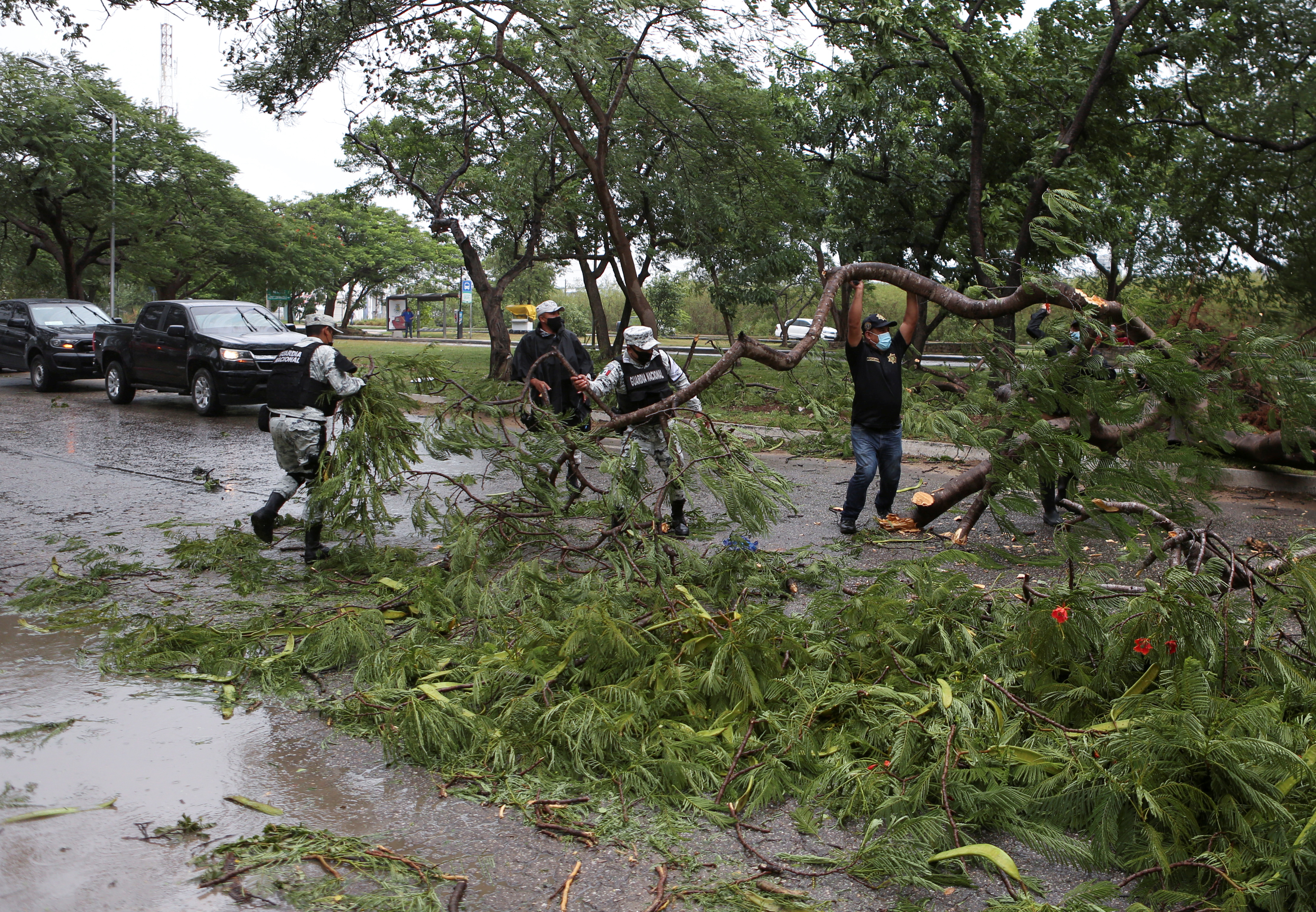 Hurricane Grace makes landfall on the Yucatan Peninsula