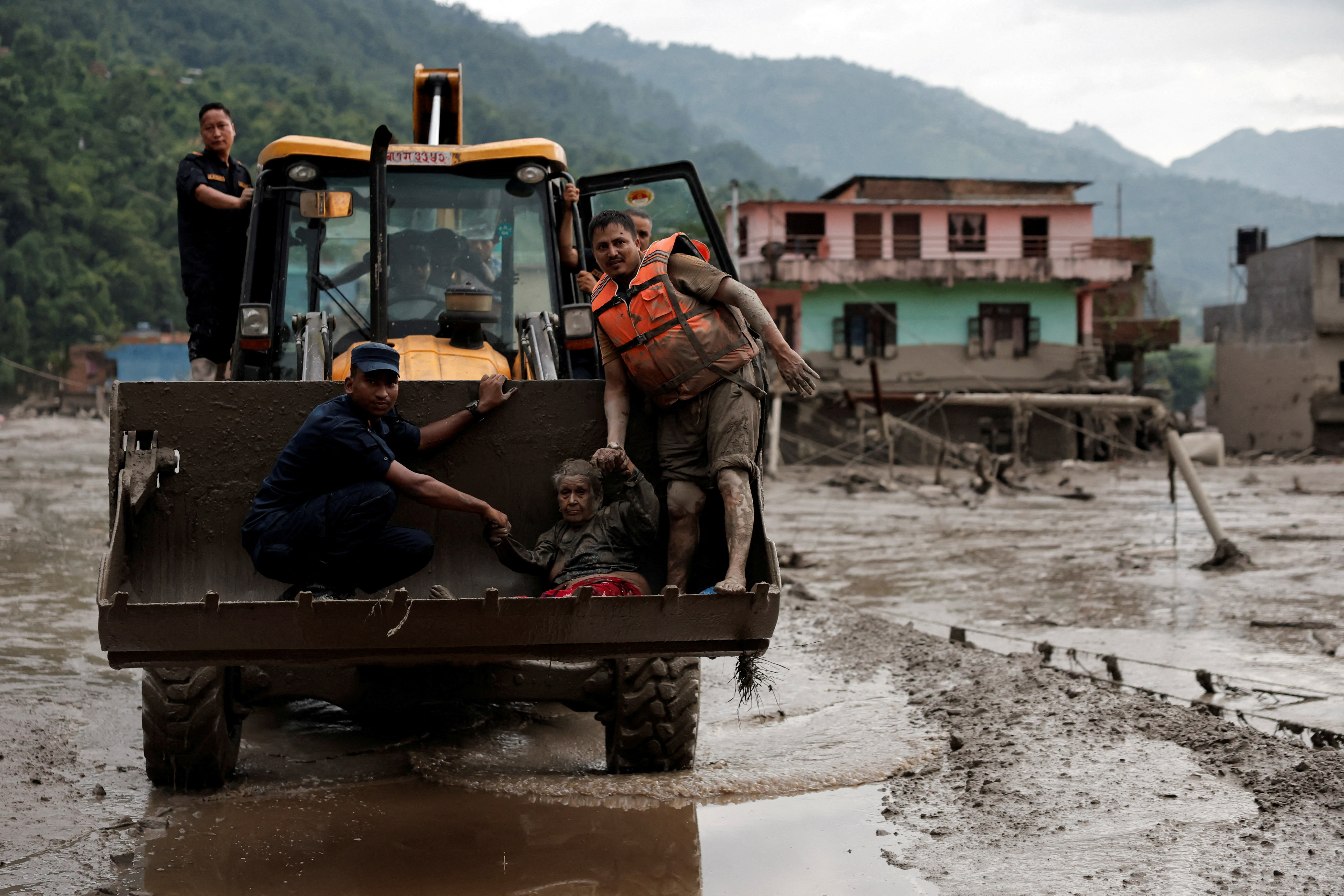 flood on Nepal Tibet border 2026 