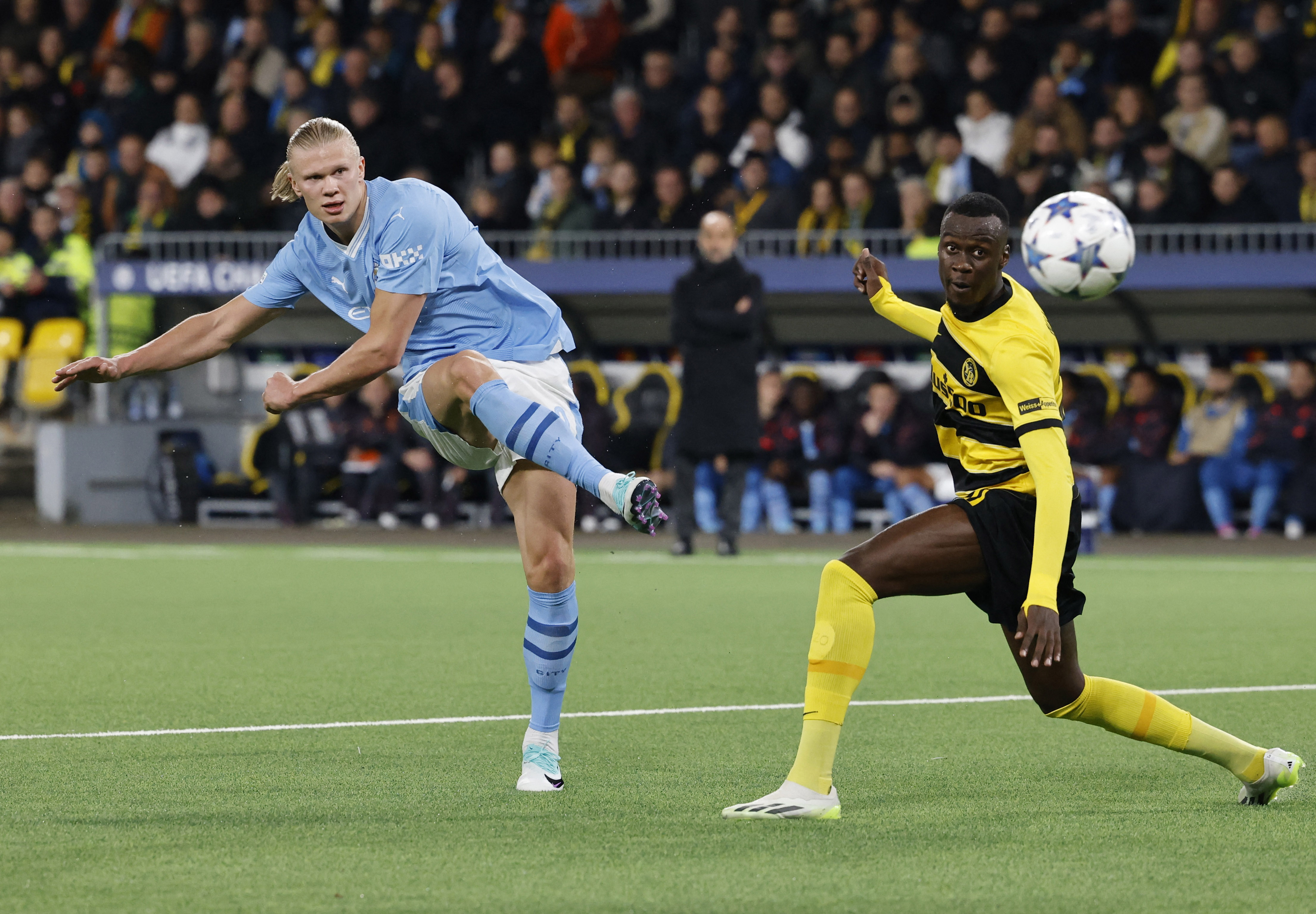 Haaland brace lifts Man City to 3-1 win over Young Boys