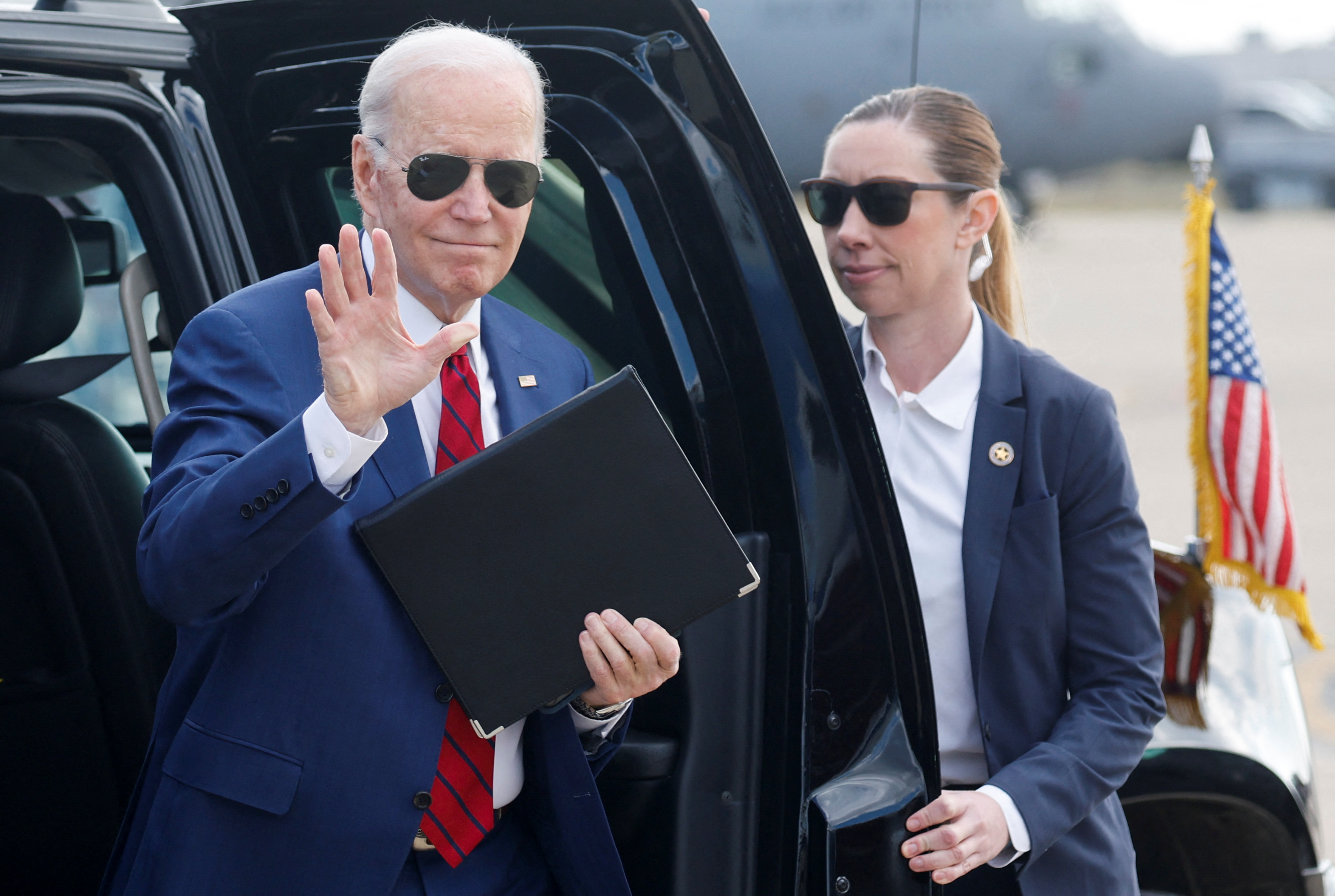 U.S. President Joe Biden travels to Alabama from New Castle