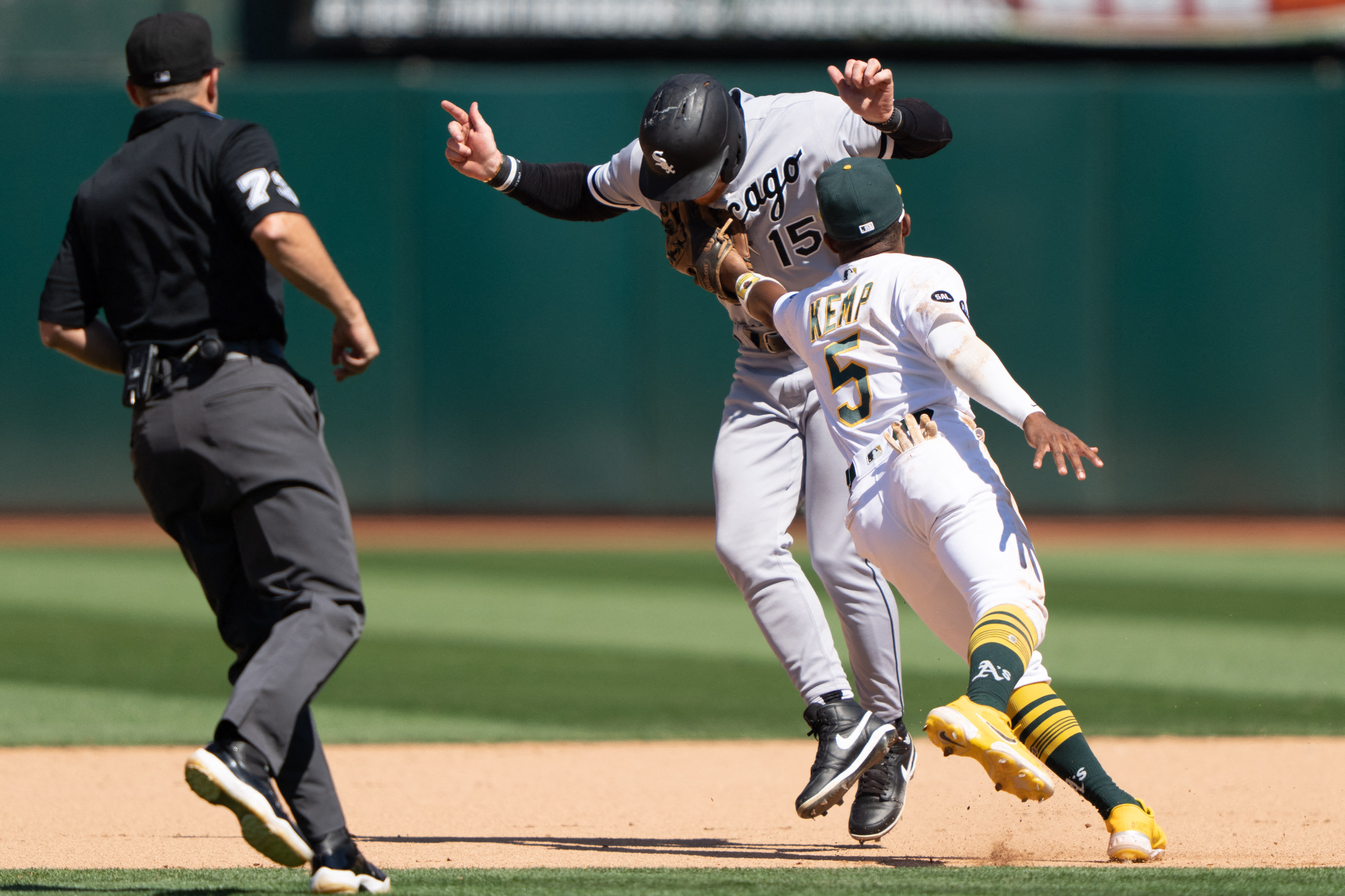 Jake Burger homers, White Sox hold off A's 8-7 to avoid a sweep