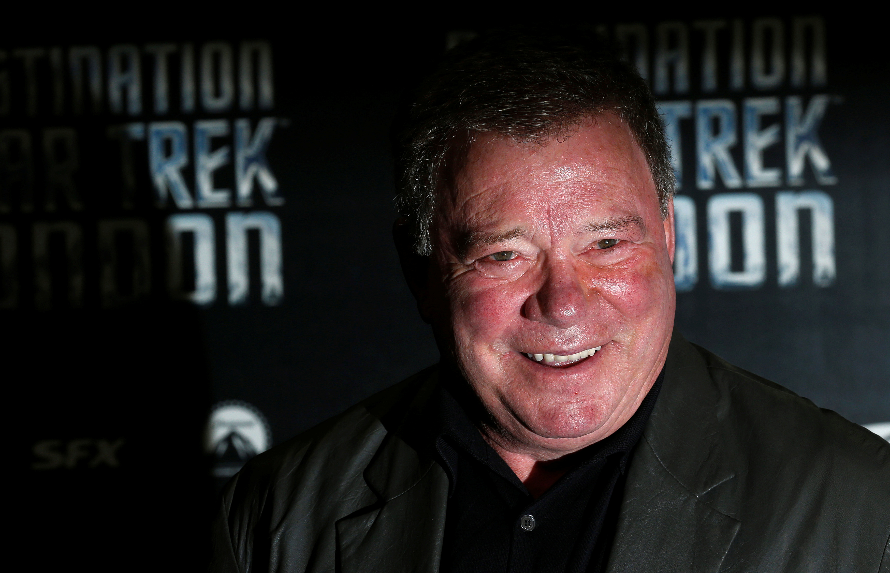 Shatner who plays Captain James T. Kirk in the original version of Star Trek arrives at the Destination Star Trek London event