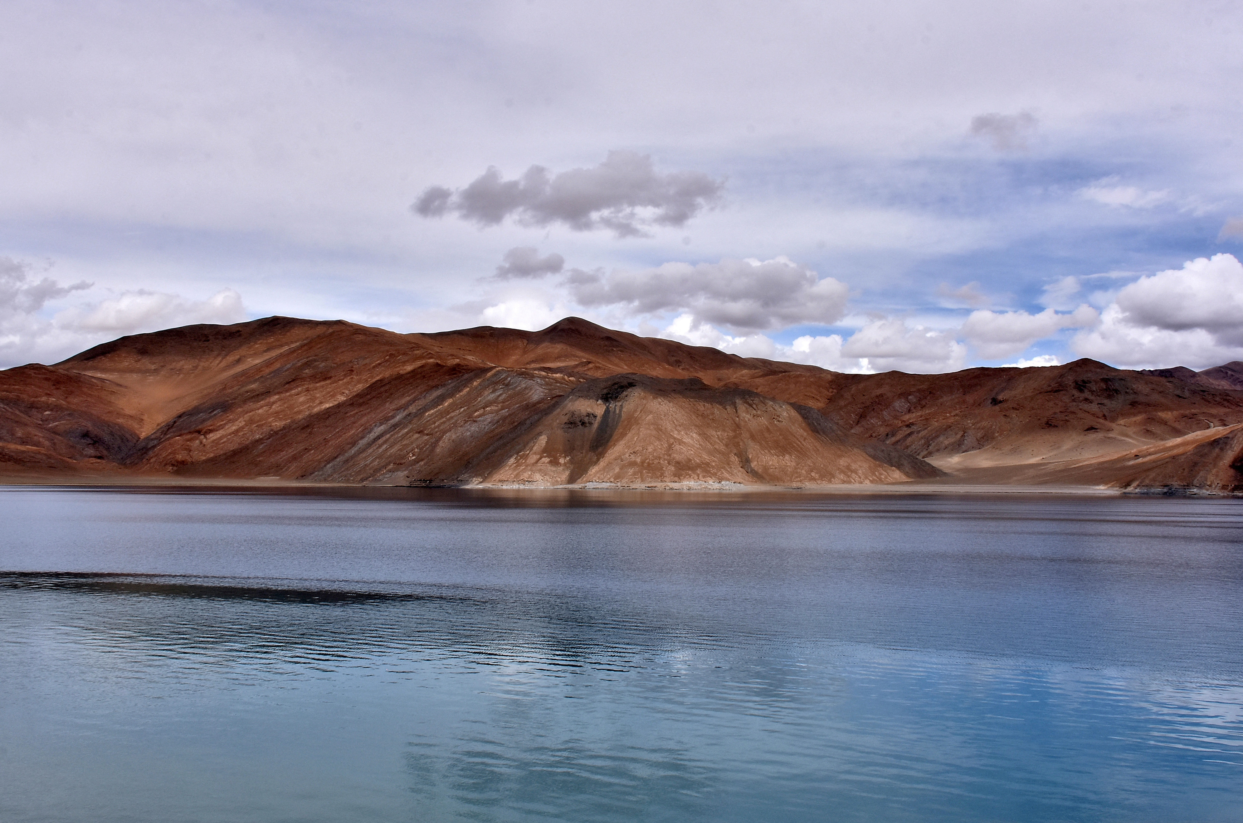 FILE PHOTO: A view of Pangong Tso lake in Ladakh region