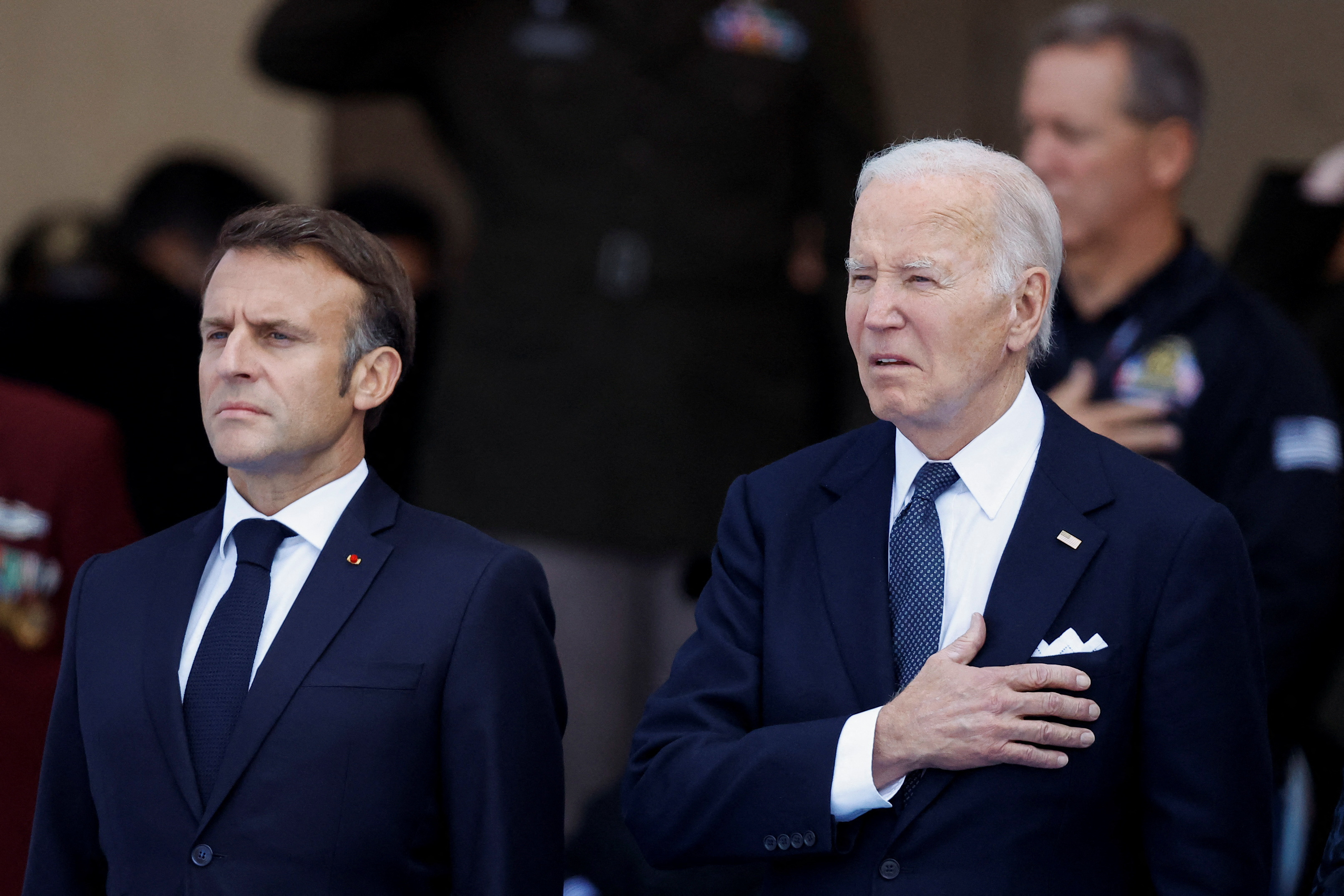 U.S. President Biden and French President Macron mark 80th D-Day anniversary in Normandy