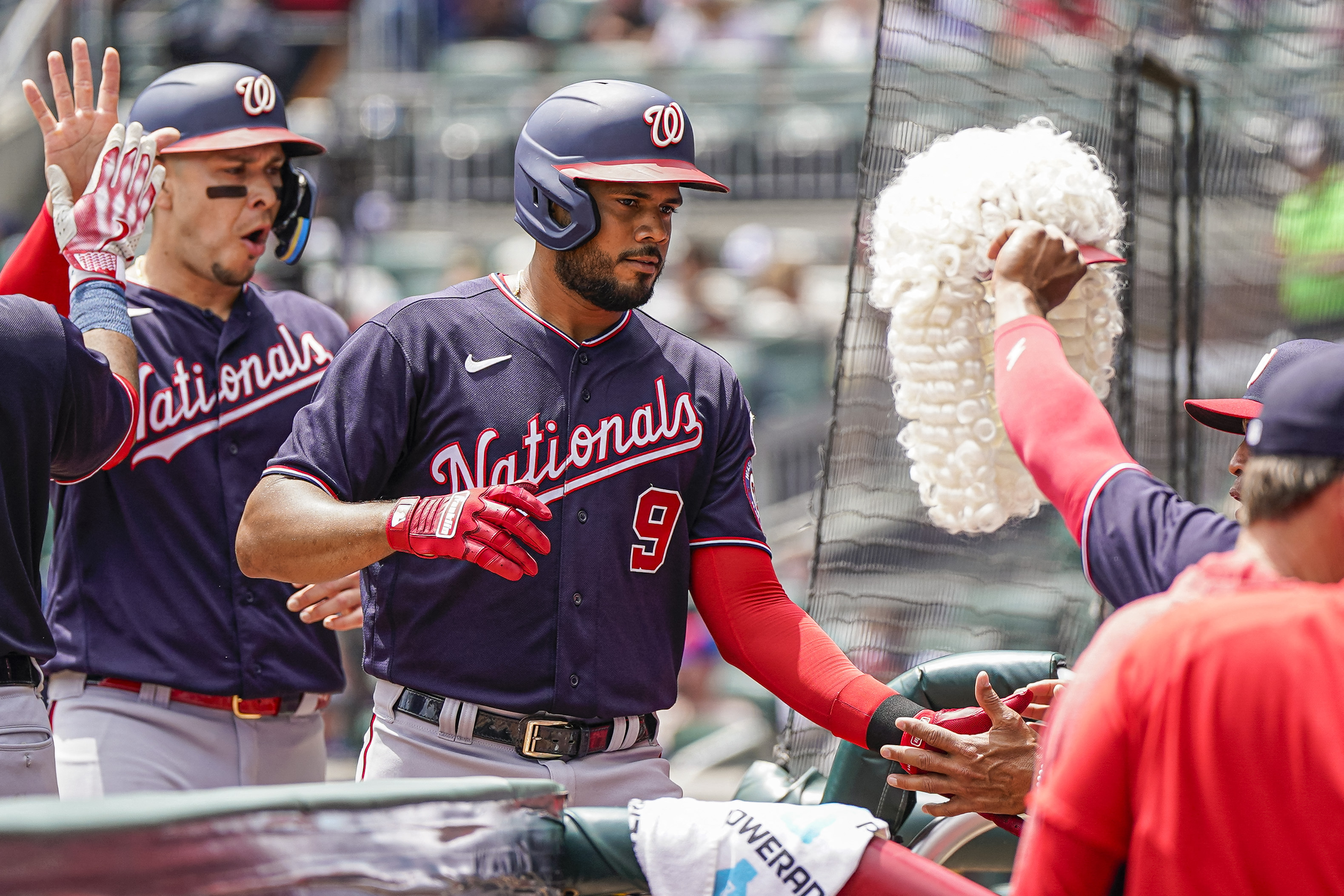 Dominic Smith, Jeimer Candelario homer as Nationals win 6-2 to stop 6-game  skid, Braves' win streak - Washington Times