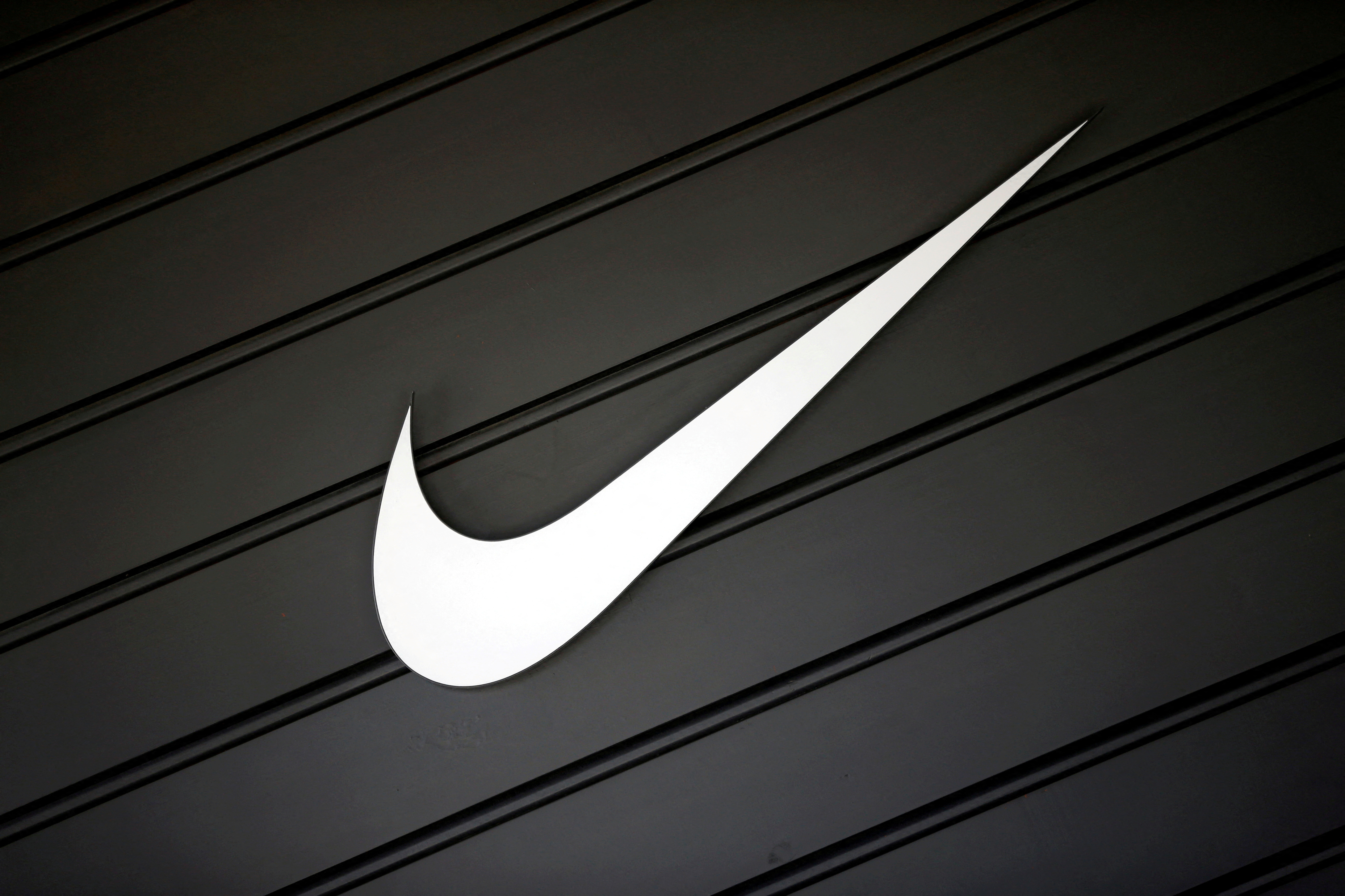 Nike's logo is seen in Los Angeles