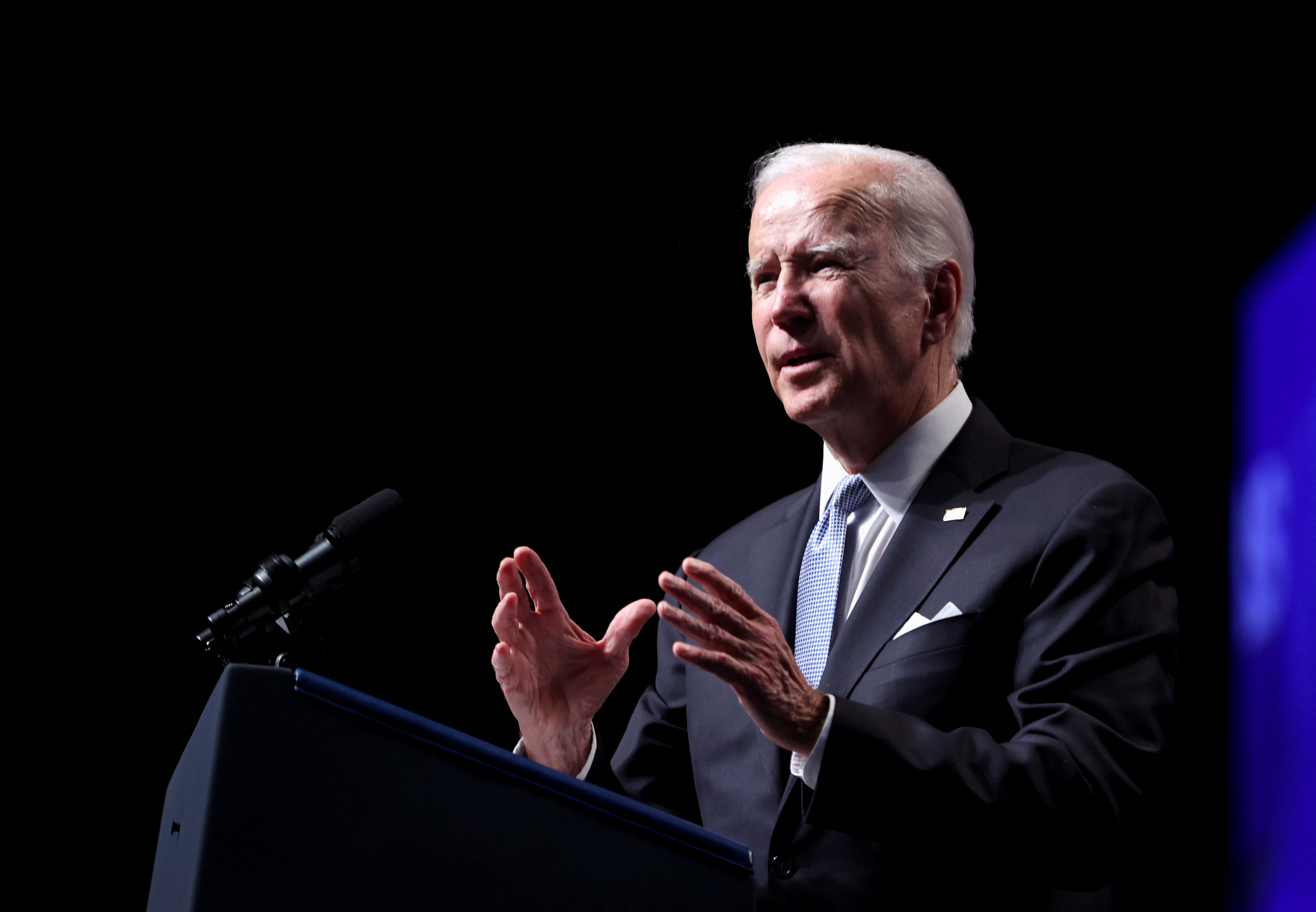 U.S. President Joe Biden and Vice President Kamala Harris attend a reception in Philadelphia