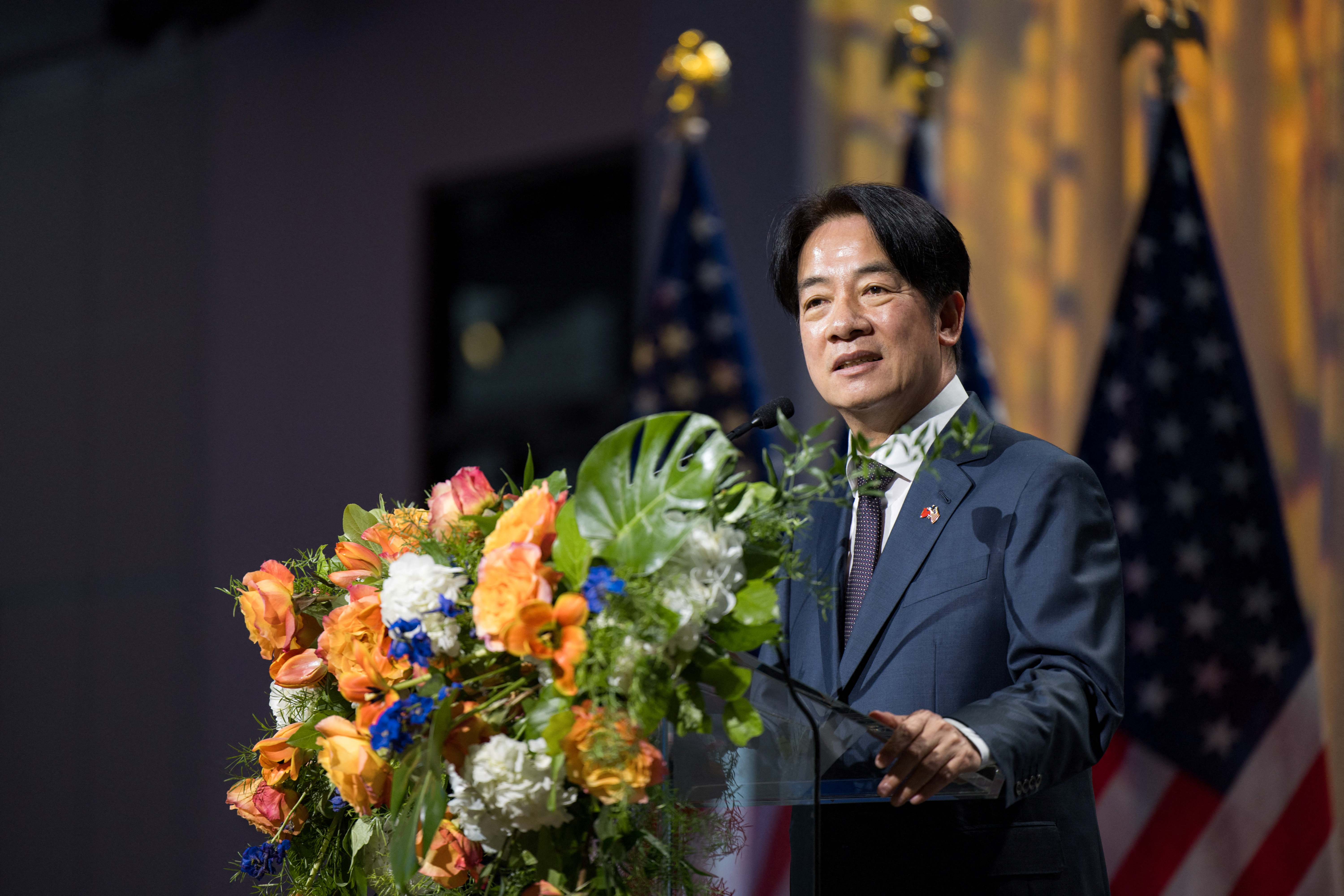 Taiwan's Vice President William Lai attends a luncheon in New York City, New York