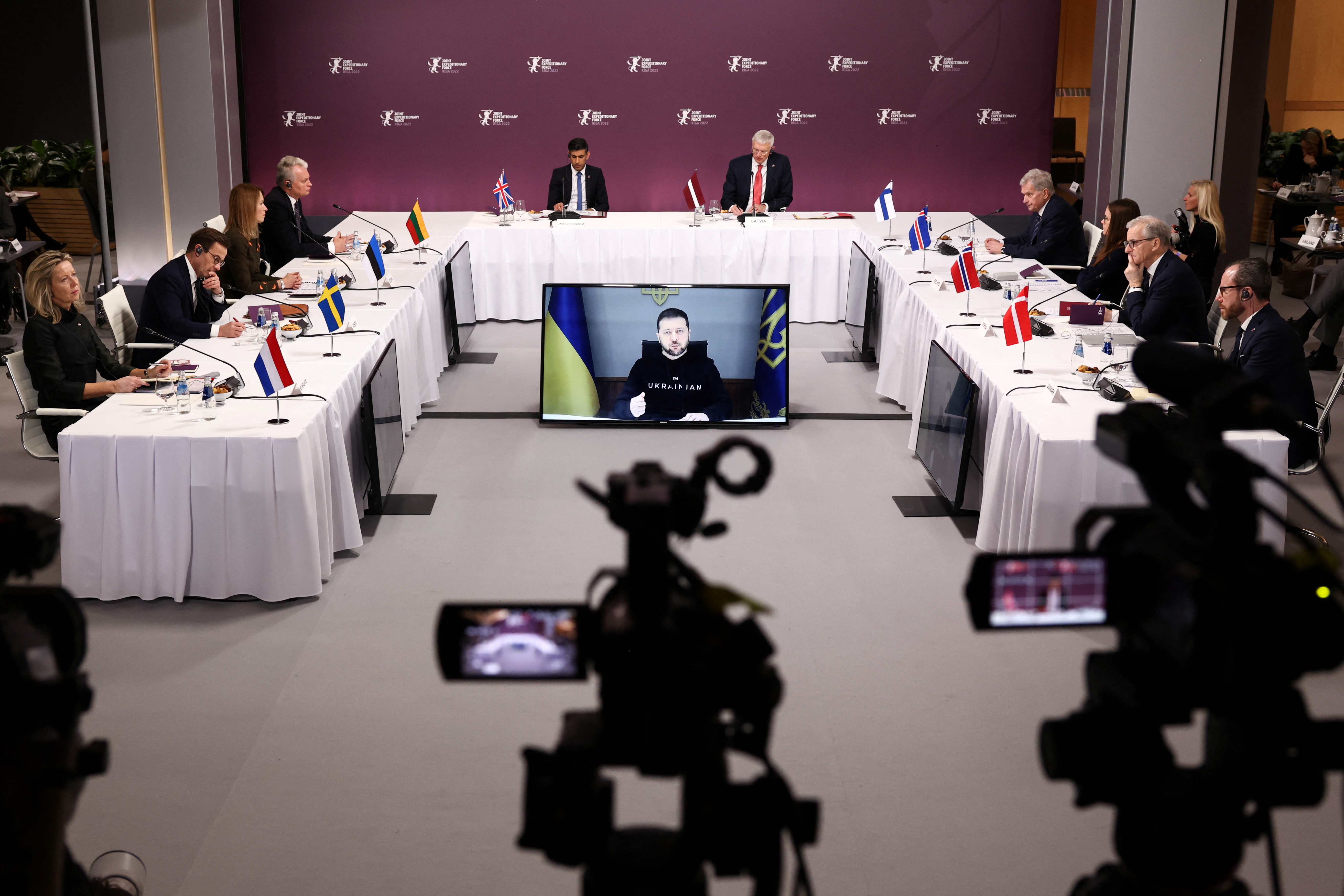 Leaders of the Joint Expeditionary Force (JEF) meet in Riga